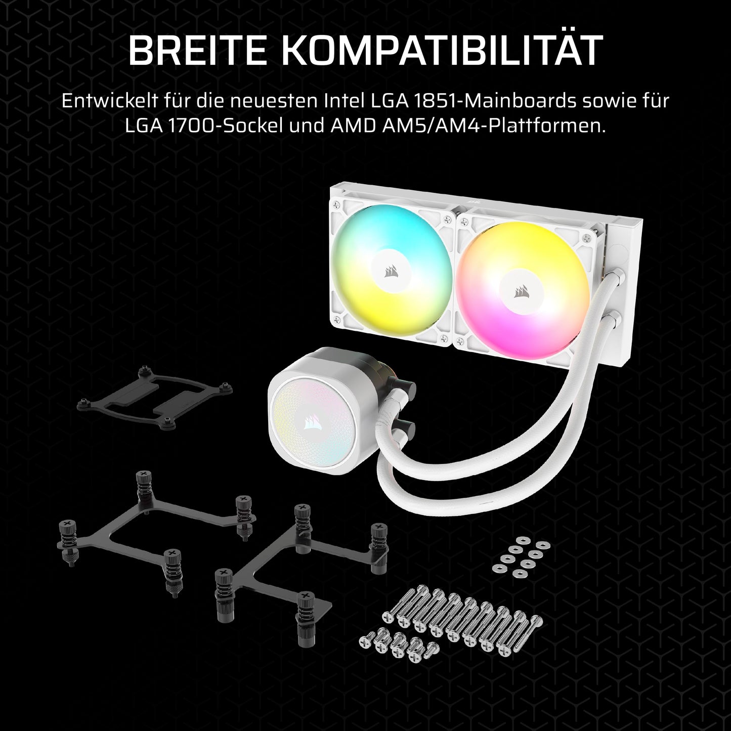 Corsair Nautilus 240 RS ARGB CPU Liquid Cooler - CW-9060094-WW