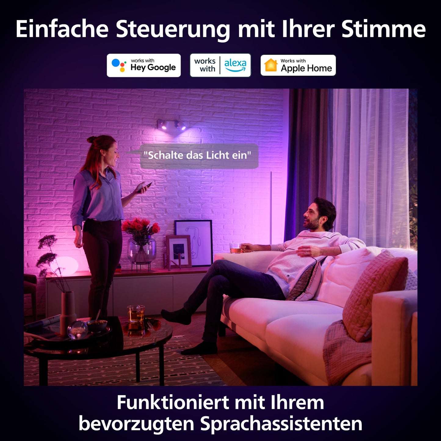Philips Hue White & Color Ambiance GU10 LED spot pack of 1 (400 lm), dimmable LED lamp for the Hue lighting system with 16 million colors, smart light control via voice and app - 8720169229754