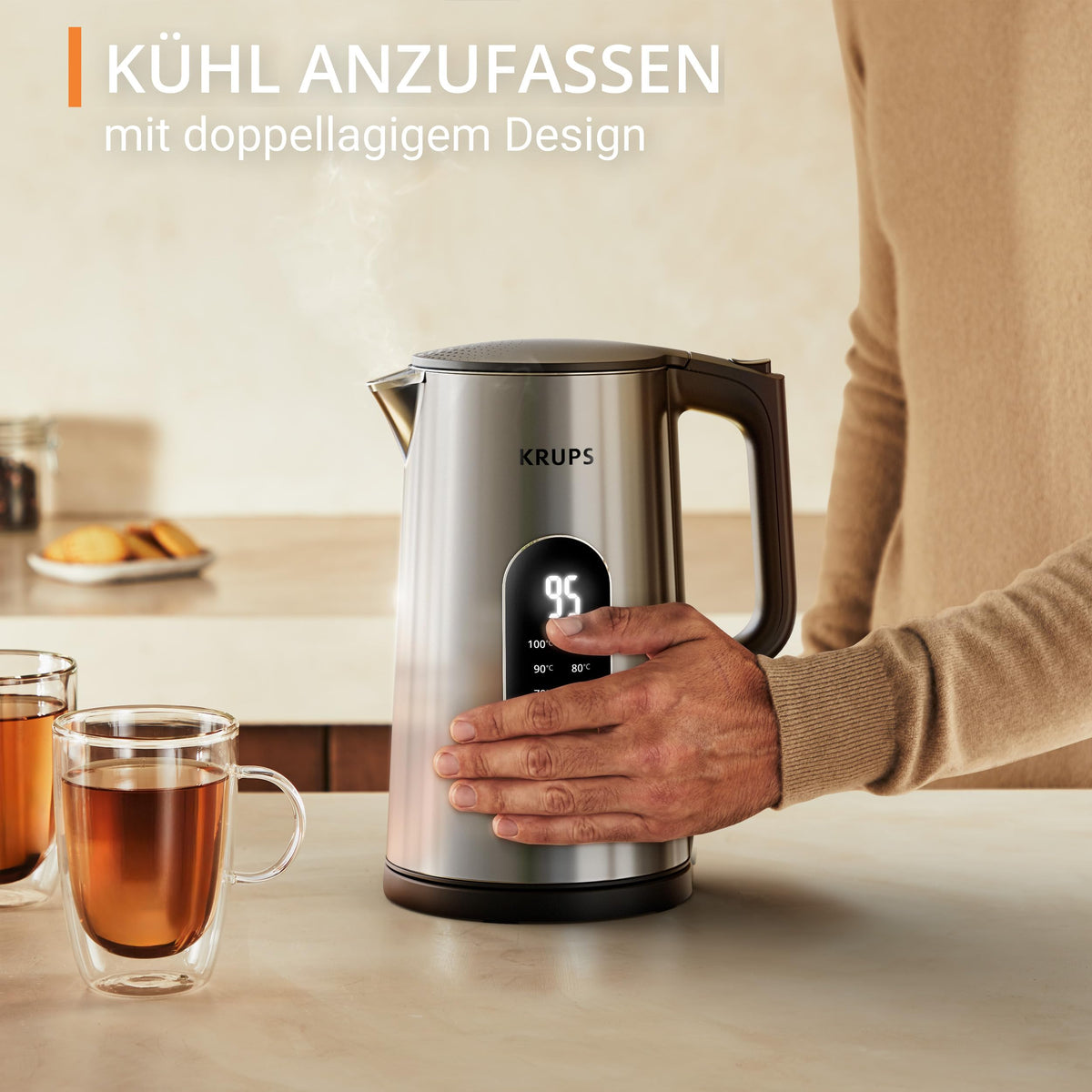 Krups Selection Kettle, 1.7 Liter Capacity up to 6 Cups - BW871DF0