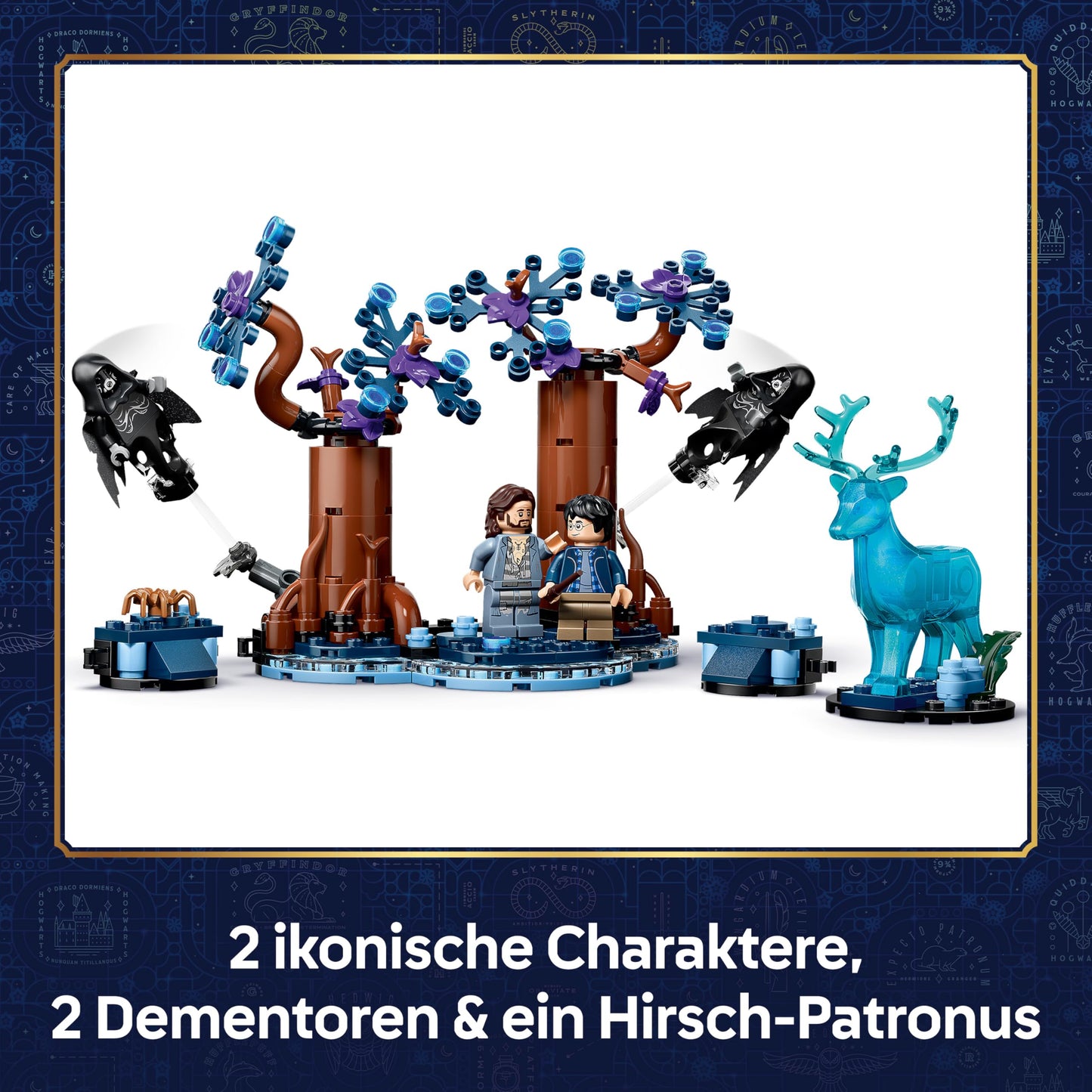 LEGO Harry Potter Forbidden Forest: Expecto Patronum toy - model with 2 dementors, deer and 2 minifigures including Sirius Black - gift for girls, boys and fans aged 7 and over - 76475
