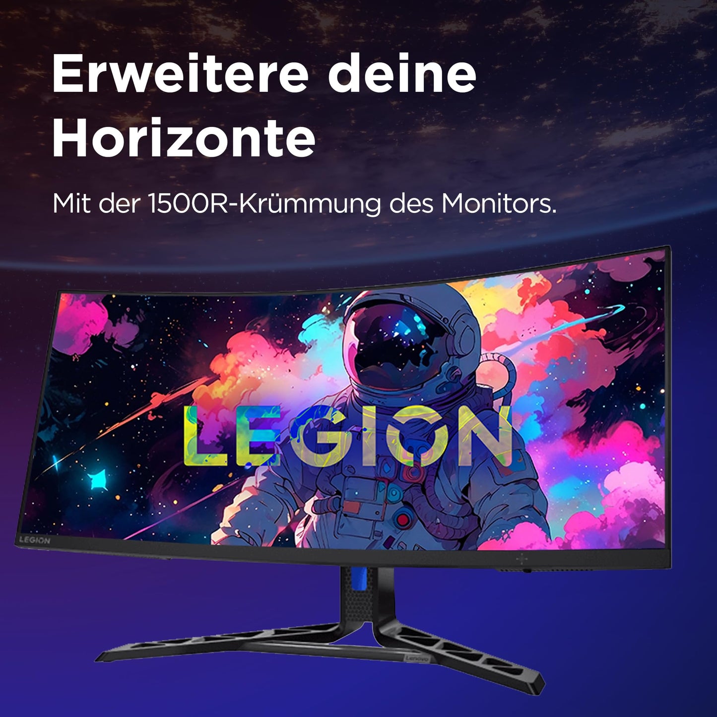 Lenovo Legion R34w-30 | 34" UWQHD Curved Gaming Monitor | 3440x1440 | 180Hz | 350 nits | 0.5ms response time | VA panel | HDMI | DisplayPort | AMD FreeSync Premium | anti-reflective | 8.1kg | black - 67C7GACBEU