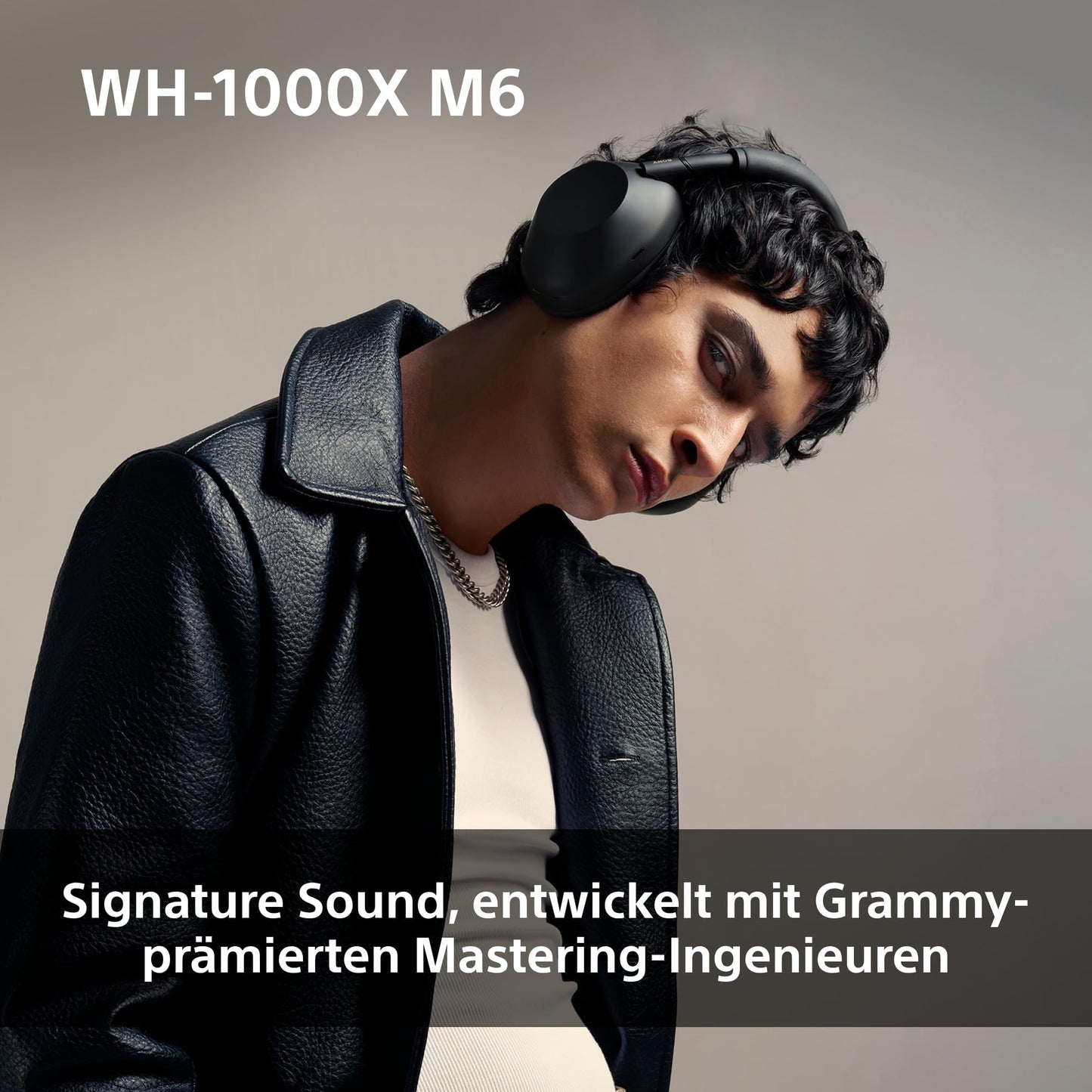 Sony WH-1000XM6 Wireless Noise Canceling Headphones, Signature Hi-Res Sound, Bluetooth Headphones, Comfort, Foldable Design, Magnetic Carrying Case, 30 Hour Battery NC On, iOS & Android - Silver - WH1000XM6S.CE7