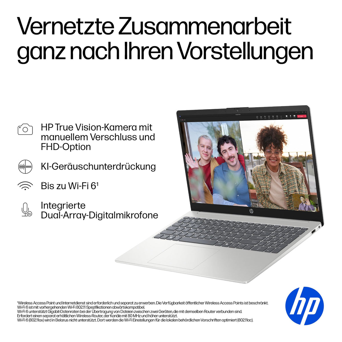 HP Laptop, 15.6" FHD, AMD Ryzen 5, 16GB RAM, 512GB SSD - D7SR8EA#ABD