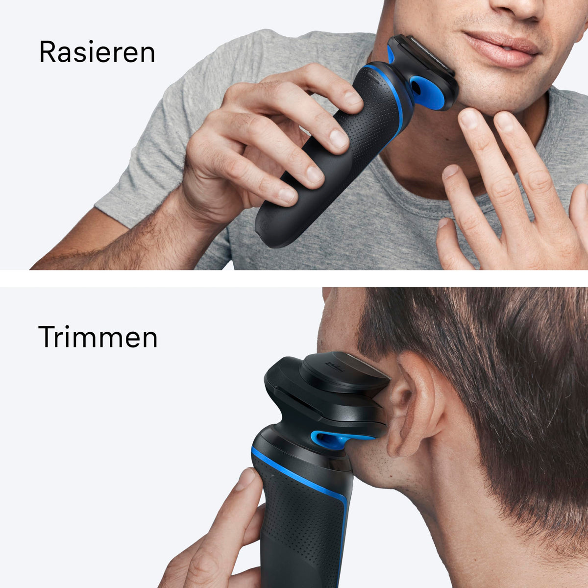Braun Rasierer Herren Elektric Series 5, Rasierapparat, 52-B1200si, Blau
