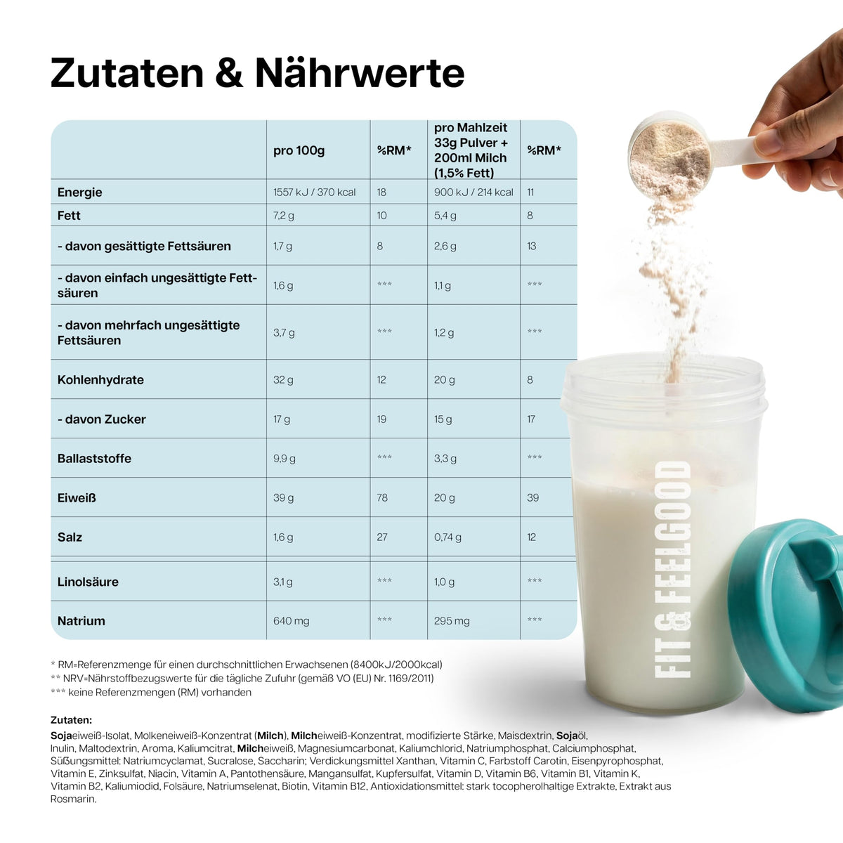 Layenberger Fit&Feelgood Slim Shake Powder Vanille-Sahne (6x396 g)