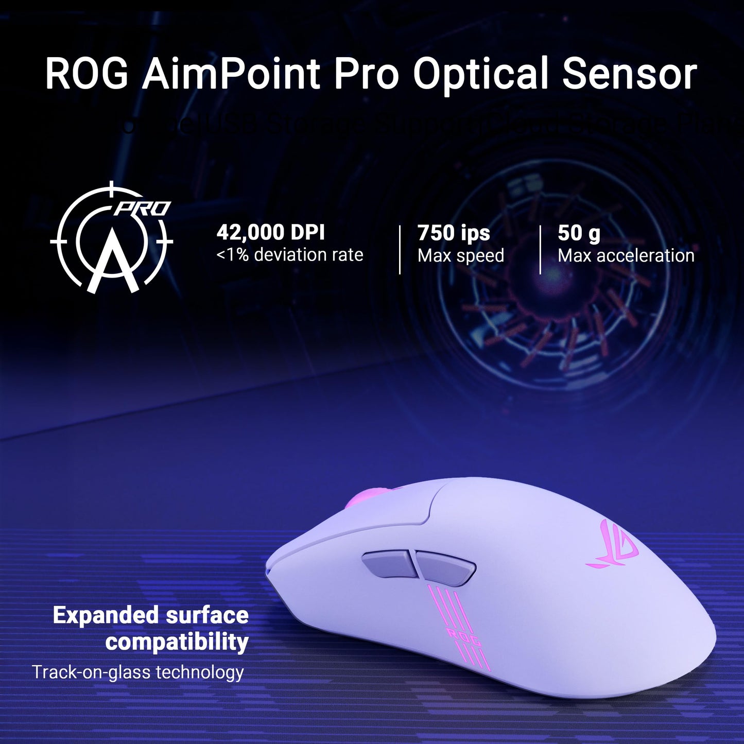 ASUS ROG Keris II Origin White 90MP04A0-BMUA10