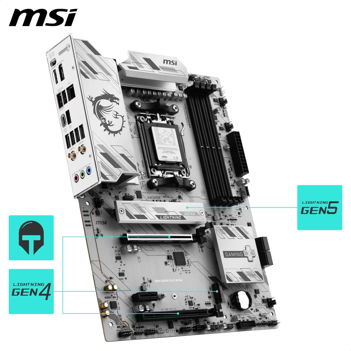 MSI B850 Gaming Plus WIFI6E - AM5 ATX Mainboard - 7E80-001R