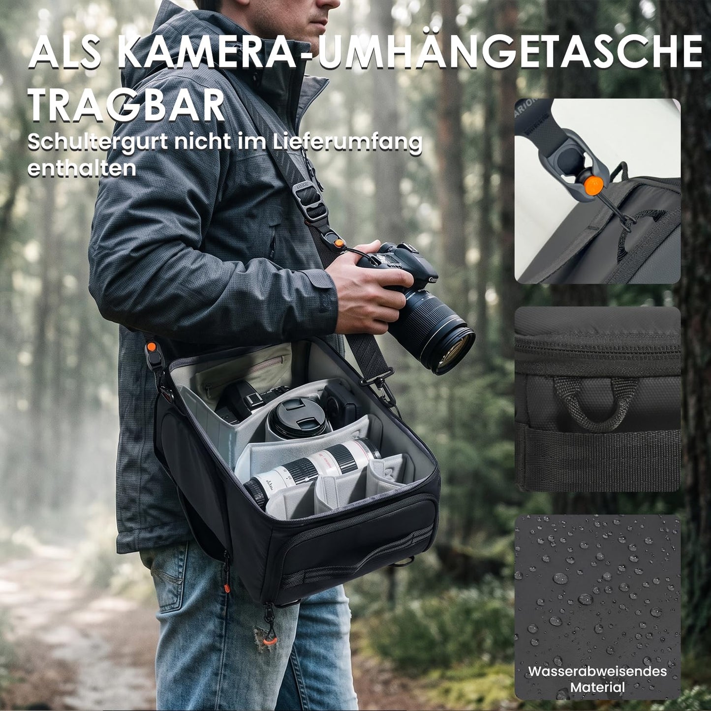 TARION camera insert bag Padded inner pocket with removable blanket - ShellCore_M