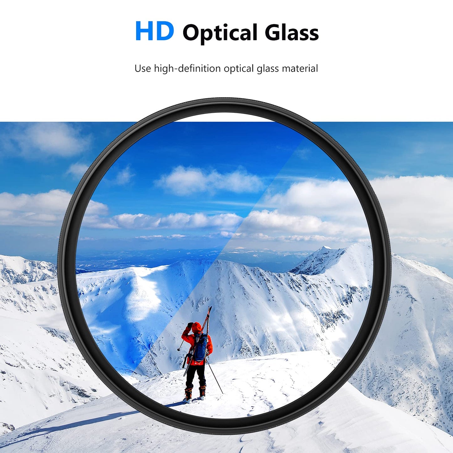 NEEWER 82 mm MRC UV filter, protective filter with 30 layers of multi-resistant nano coatings/HD optical glass/water repellent/scratch resistant/aluminum alloy ultra slim frame/ultraviolet filter - 10100218