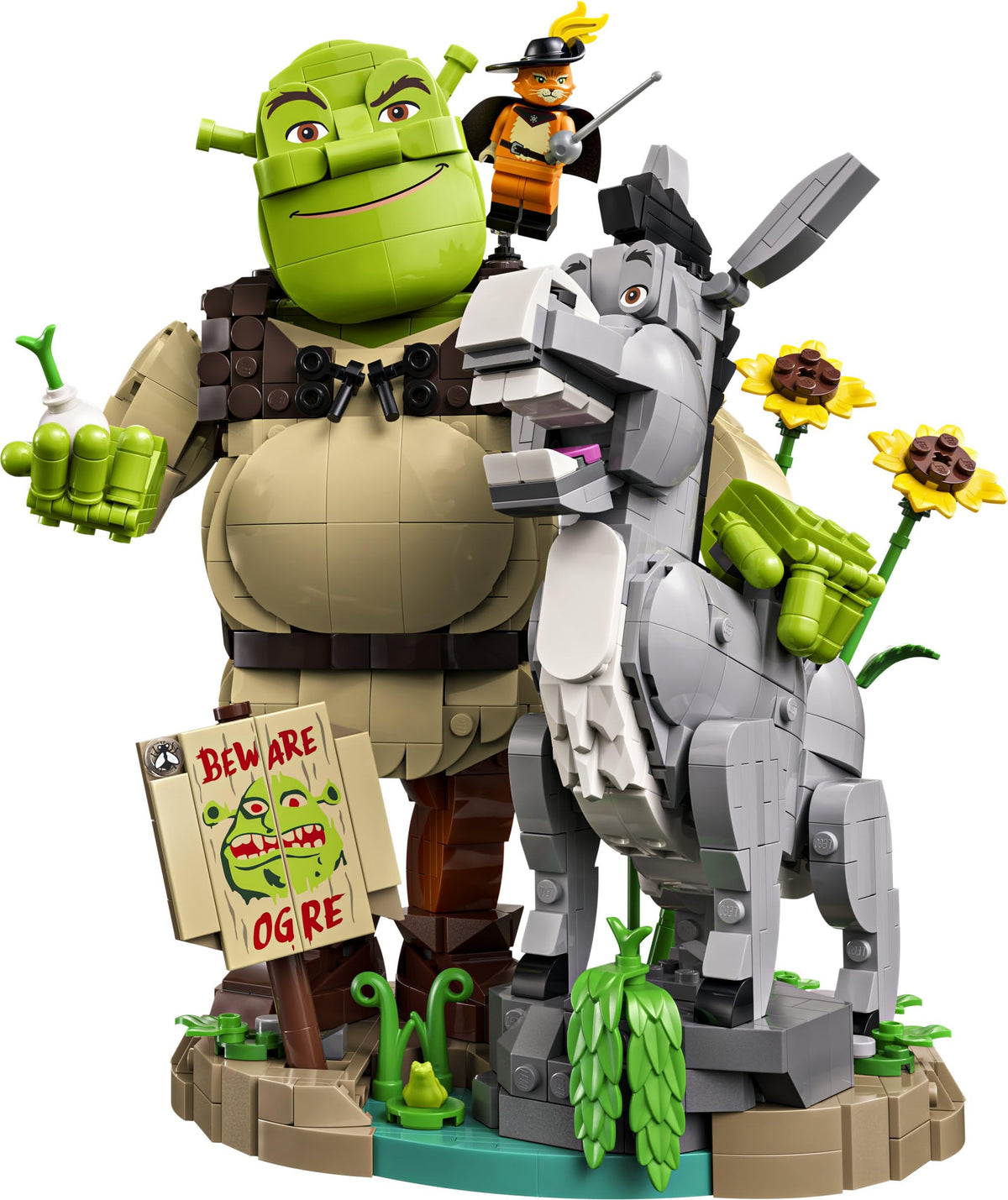 LEGO Shrek Shrek, Măgarul și Pisica cu Botine 72423