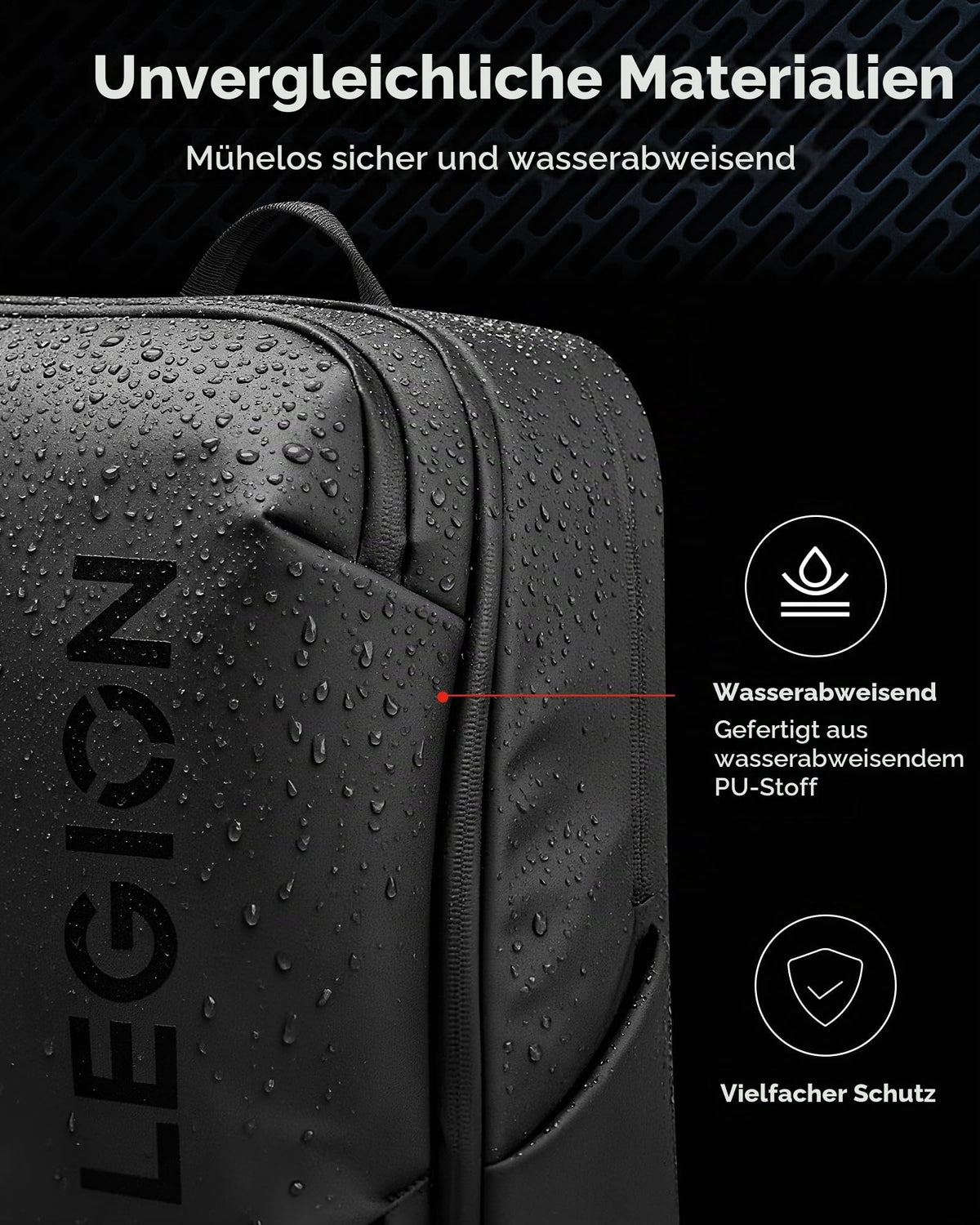 Lenovo Legion 17 Inch Gaming Backpack GB800 | Black Color - GX41U39299