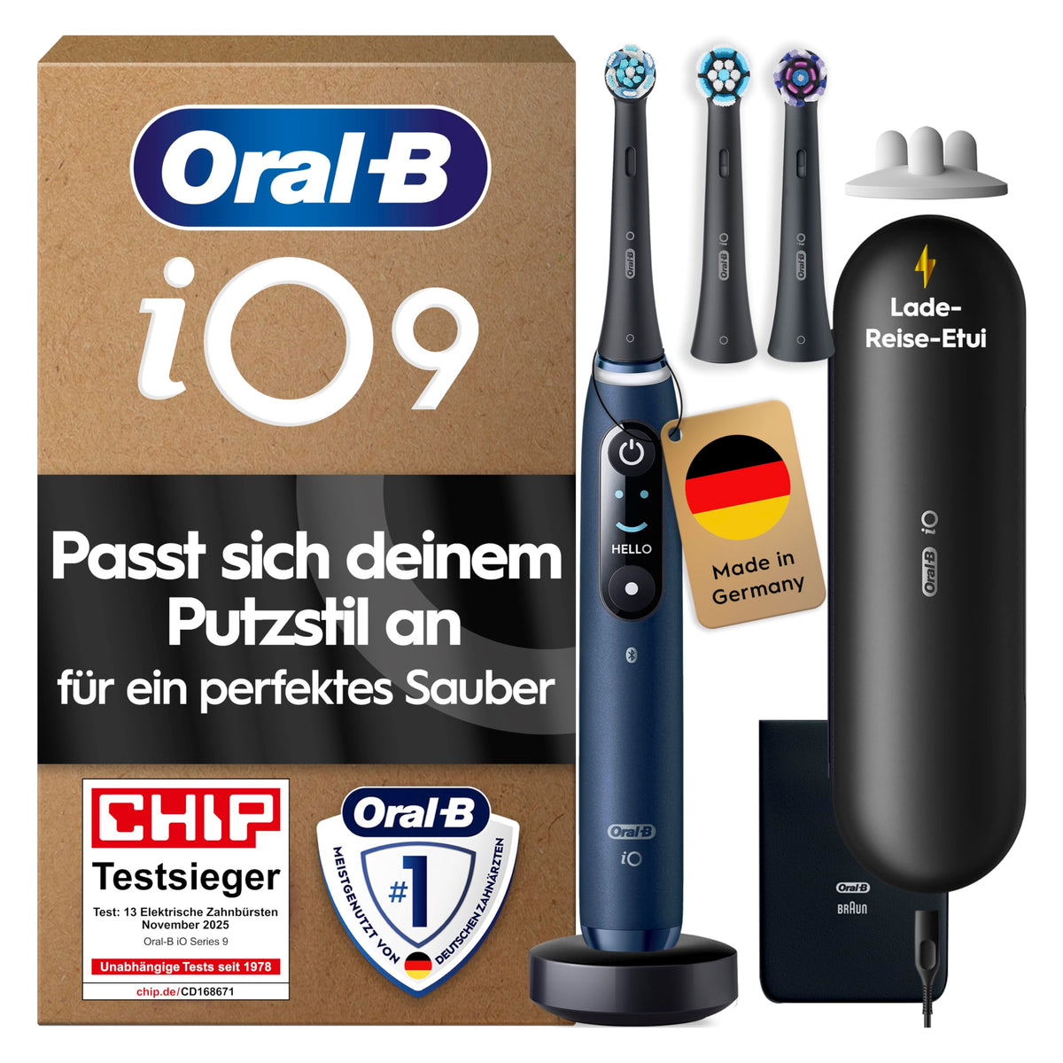 Oral-B iO - our most advanced technology with individually powered bristles and a dentist-inspired round brush head. - iOM9.3BDF2