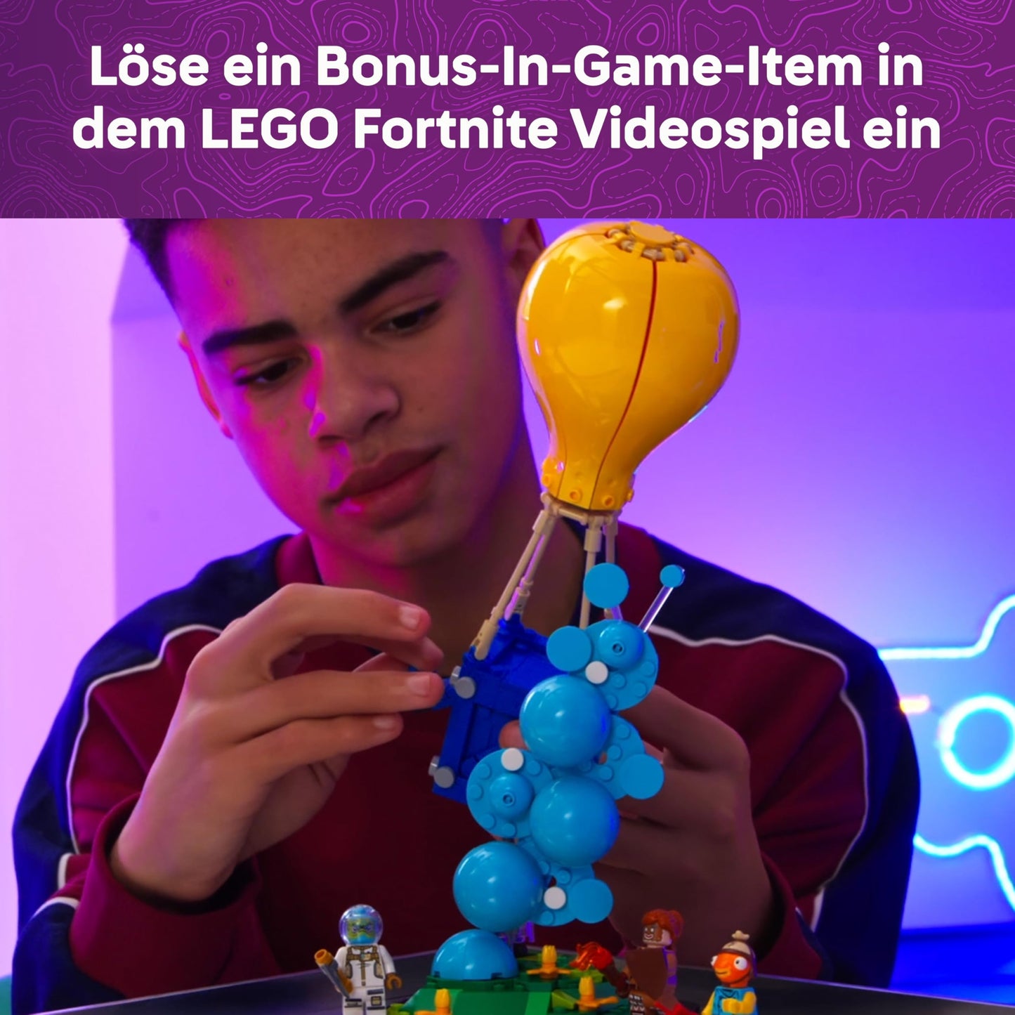 LEGO Fortnite stock delivery - toy with minifigures fish sticks, Leviathan & gingerbread gunner, accessories including sipping juice - gaming decoration - gift for boys, girls aged 10 and over - 77080