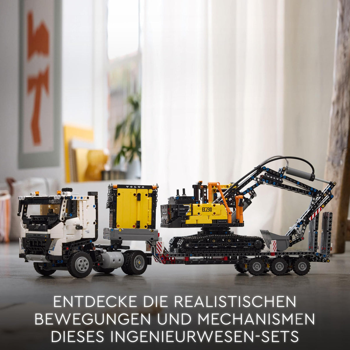 LEGO Technic Volvo FMX Truck with EC230 Electric Crawler Excavator, children's toy, gift set for boys and girls aged 10 and up, toy construction vehicles, excavator toy set 42175