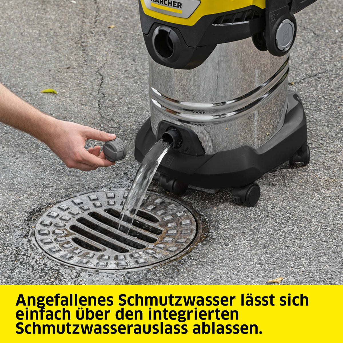 KÄRCHER Wet/Dry Vacuum WD 7 Control P S 30/6/35/T, Power: 1400 W - 1.628-385.0