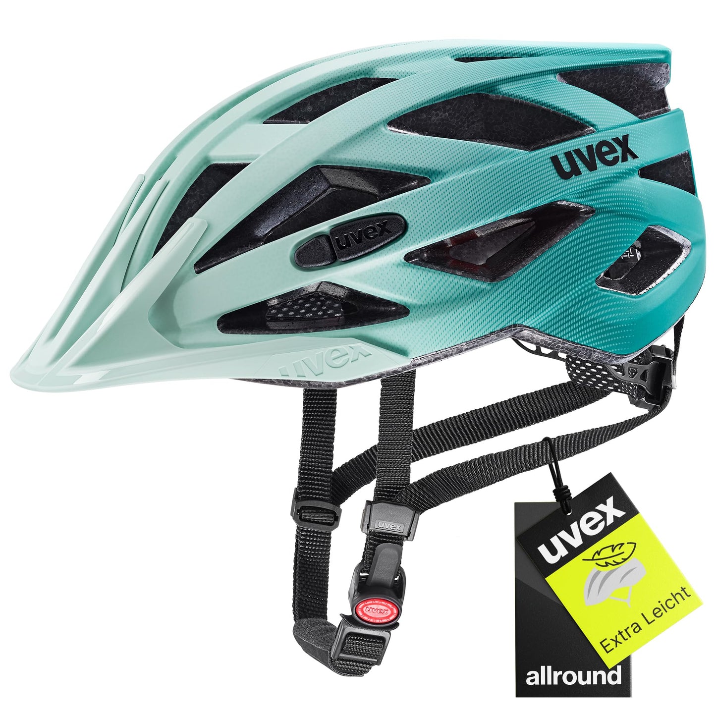 uvex i-vo cc bicycle helmet, jade teal matt, 52-57 cm - S413423