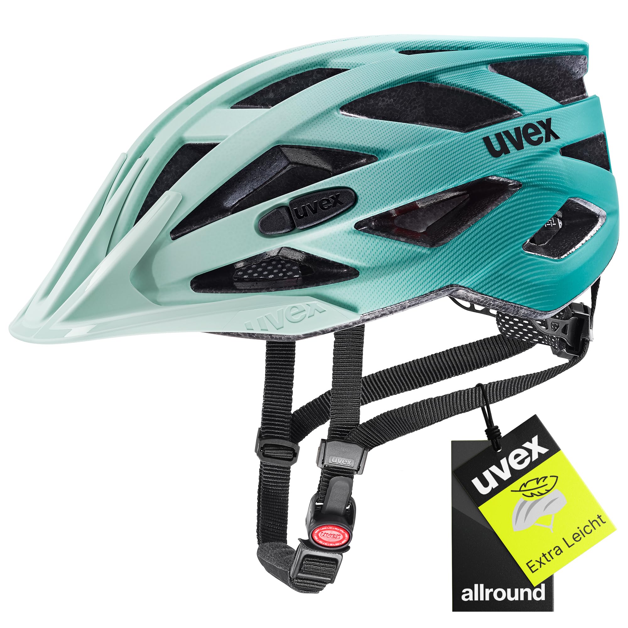 uvex i-vo cc bicycle helmet, jade teal matt, 52-57 cm - S413423