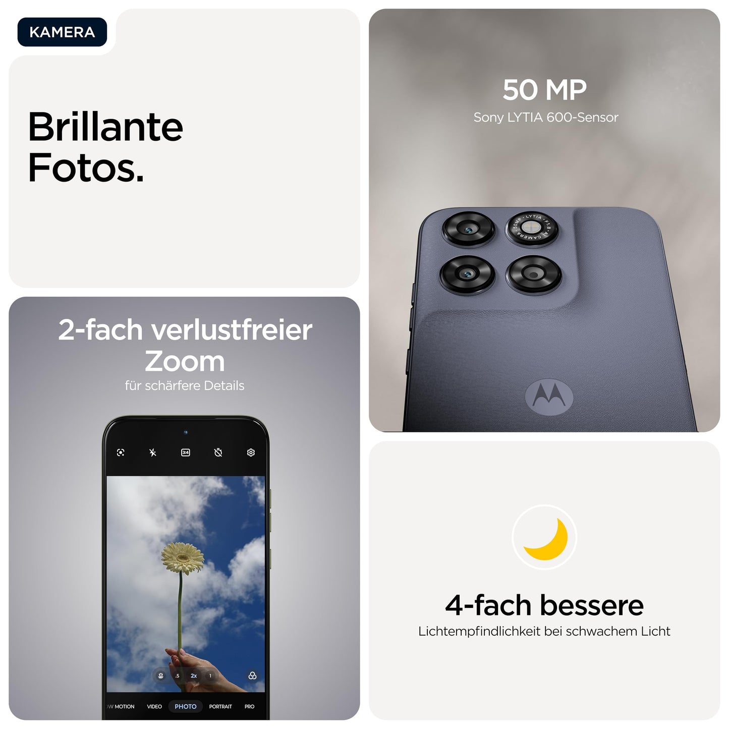 Motorola Moto g67 5G Smartphone 50MP Camera 4-256GB Arctic Seal - moto