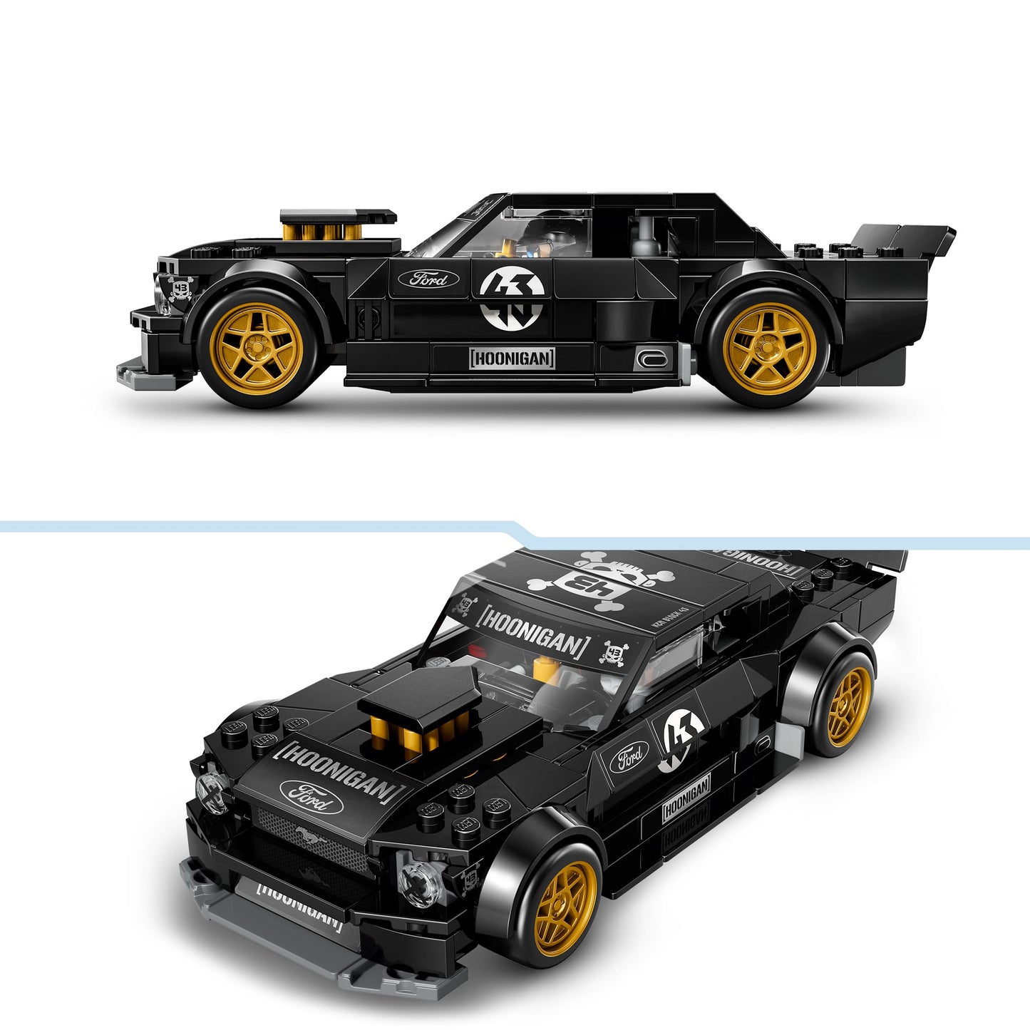 LEGO Speed Champions Ken Blocks 1965 Ford Mustang Hoonicorn V1 - Muscle Car Toy - Model Building with Minifigure to Collect - Children's Room Decoration - Mint Gift for Boys Ages 9 and Up and Fans - 77262