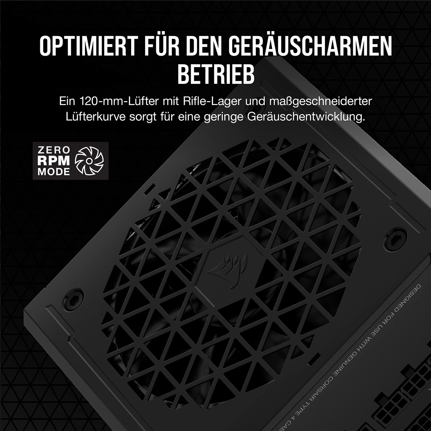 Corsair RM1000e (2023) Fully Modular Low Noise ATX Power Supply - ATX 3.1 and PCIe 5.1 Compatible - 105°C Capacitors - 80 PLUS Gold Efficiency - Modern Standby Support - Black - CP-9020264-EU