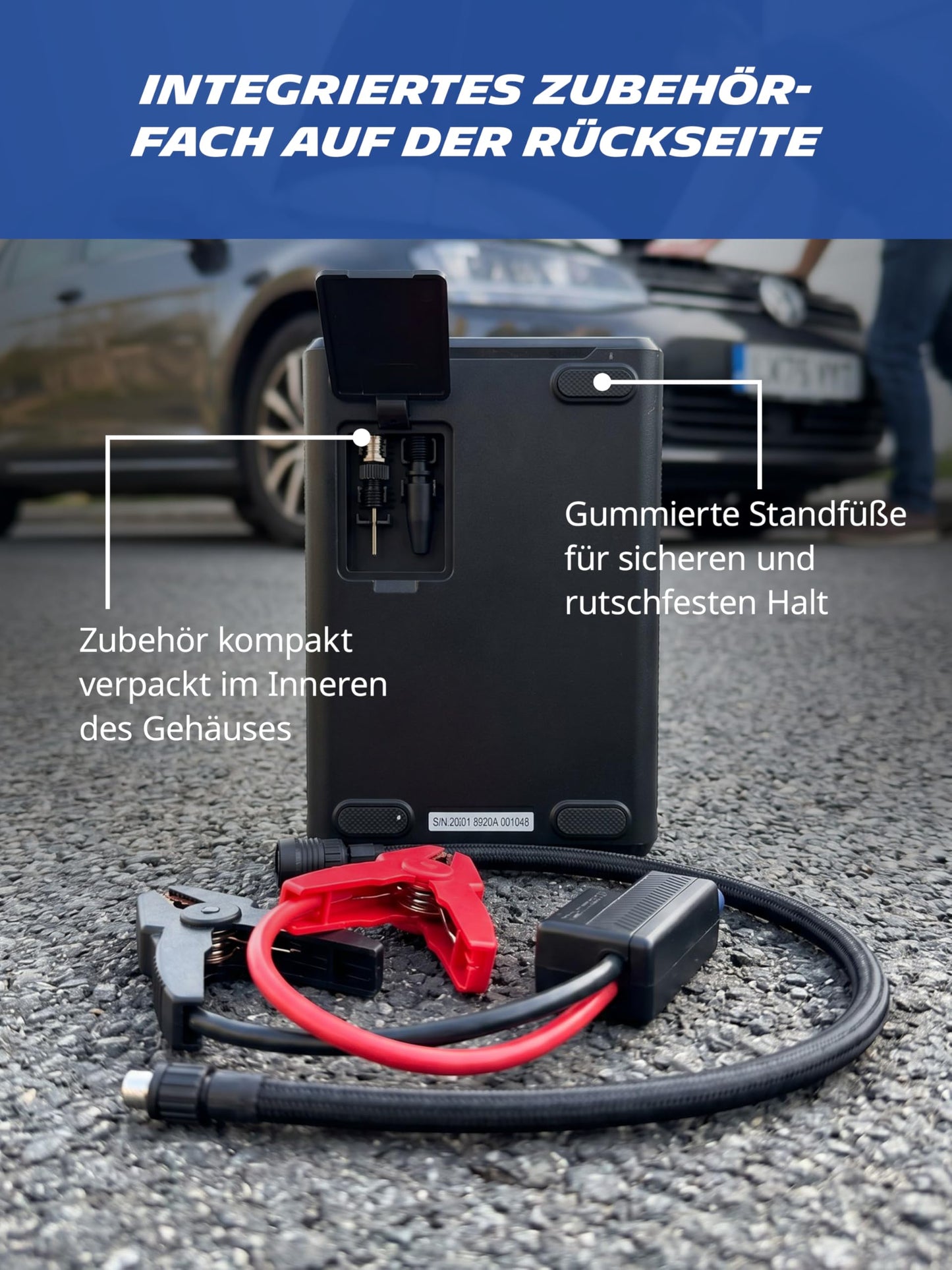 MICHELIN Air Power Max Hybrid battery compressor with jump starter & power bank - 61013