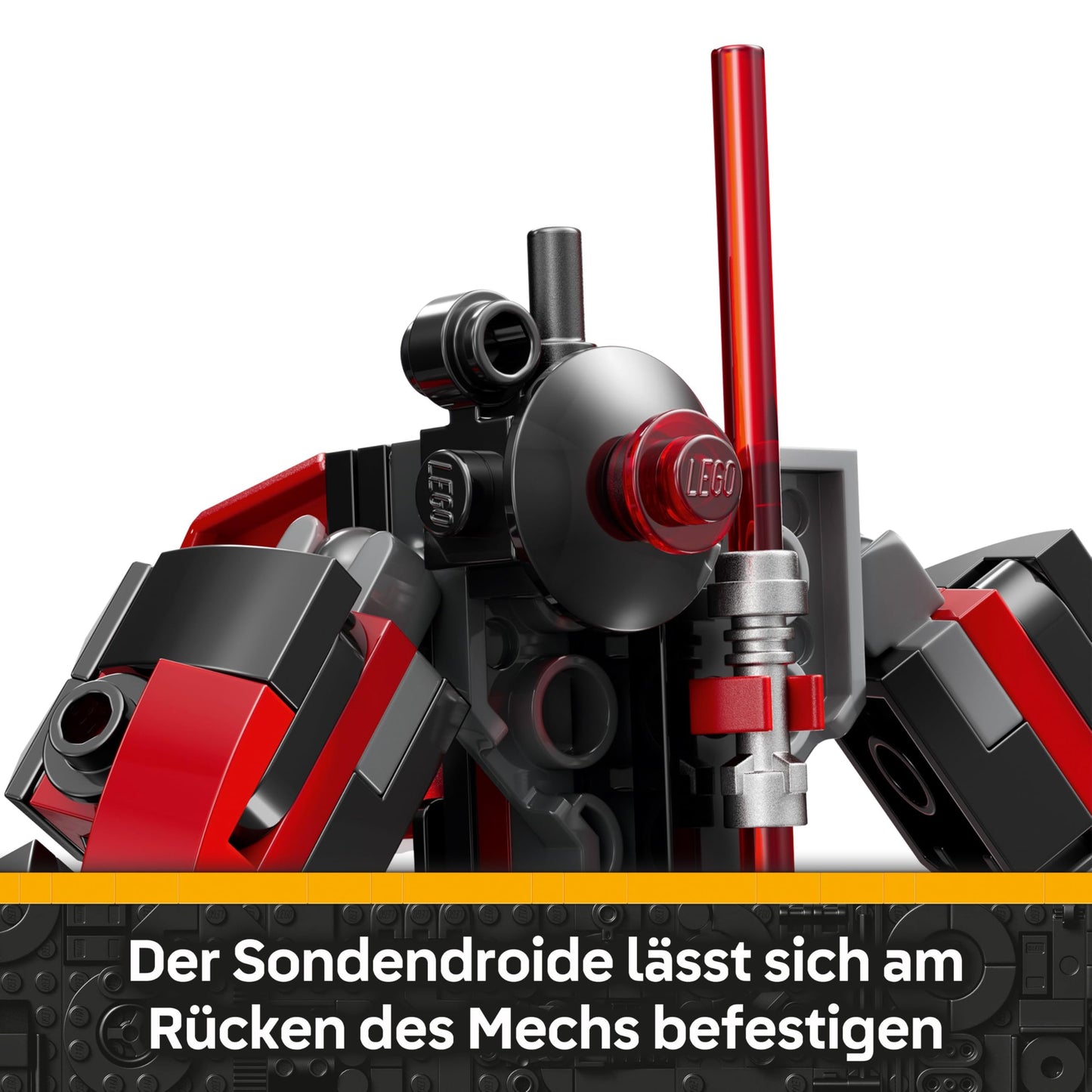 LEGO Star Wars 75411 Darth Maul Mech building toy - play and display figure with double-bladed red lightsaber and mini figure - gift for boys aged 6 and up and fans of The Clone Wars