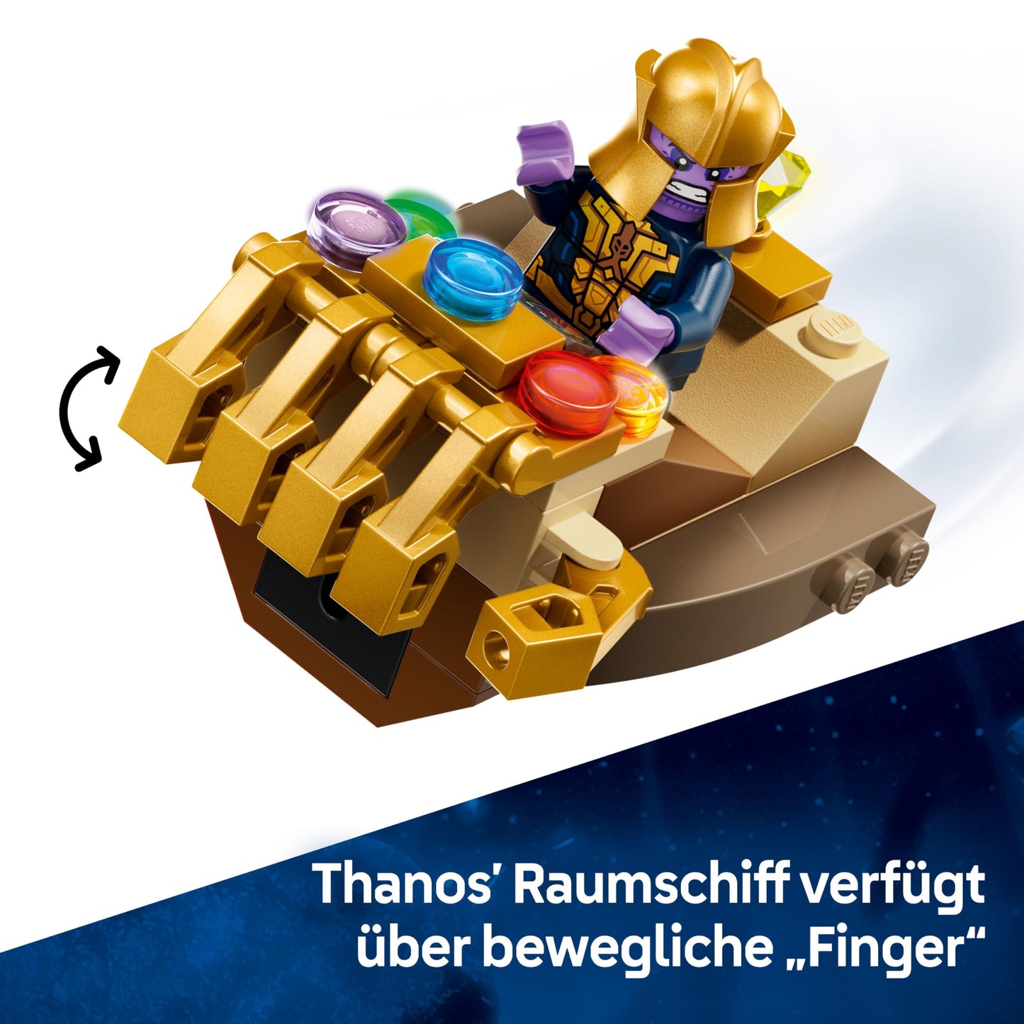 LEGO ǀ Marvel Captain America vs. Thanos - children's toy with minifigures - creative gift for boys and girls aged 4 and over - superhero playset for display and collecting - 76319