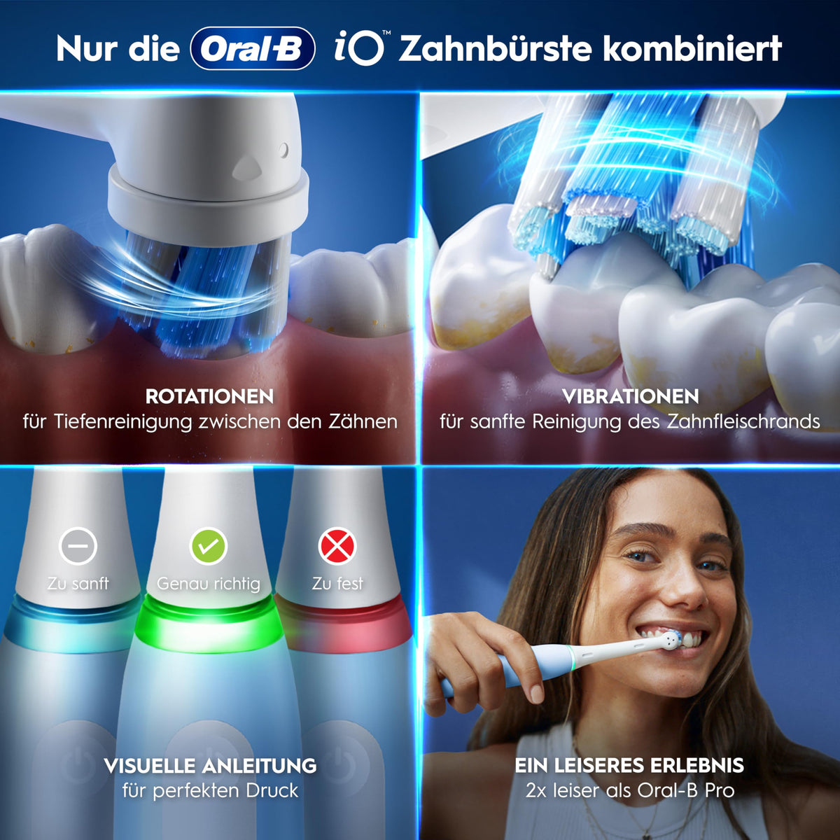 Oral-B iO Series 3 Electric Toothbrush, Light Blue - 8006540961490