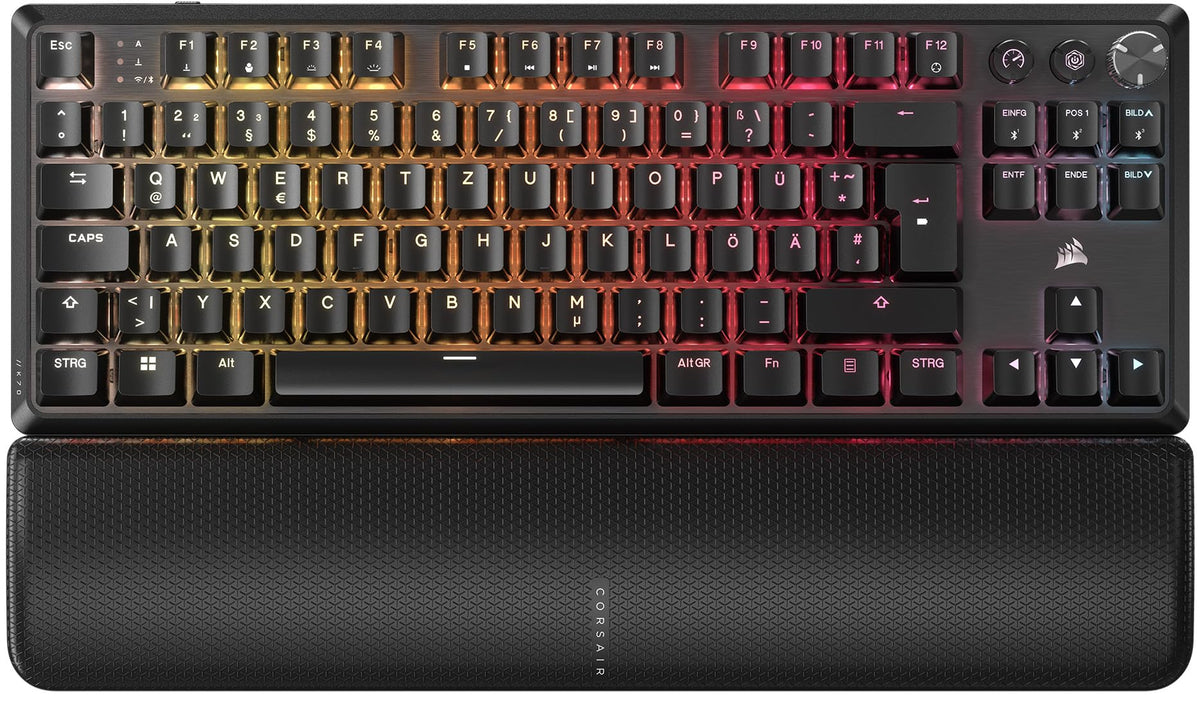 Corsair K70 CORE TKL Wireless RGB Tenkeyless Gaming Keyboard - Black - CH-914901E-DE