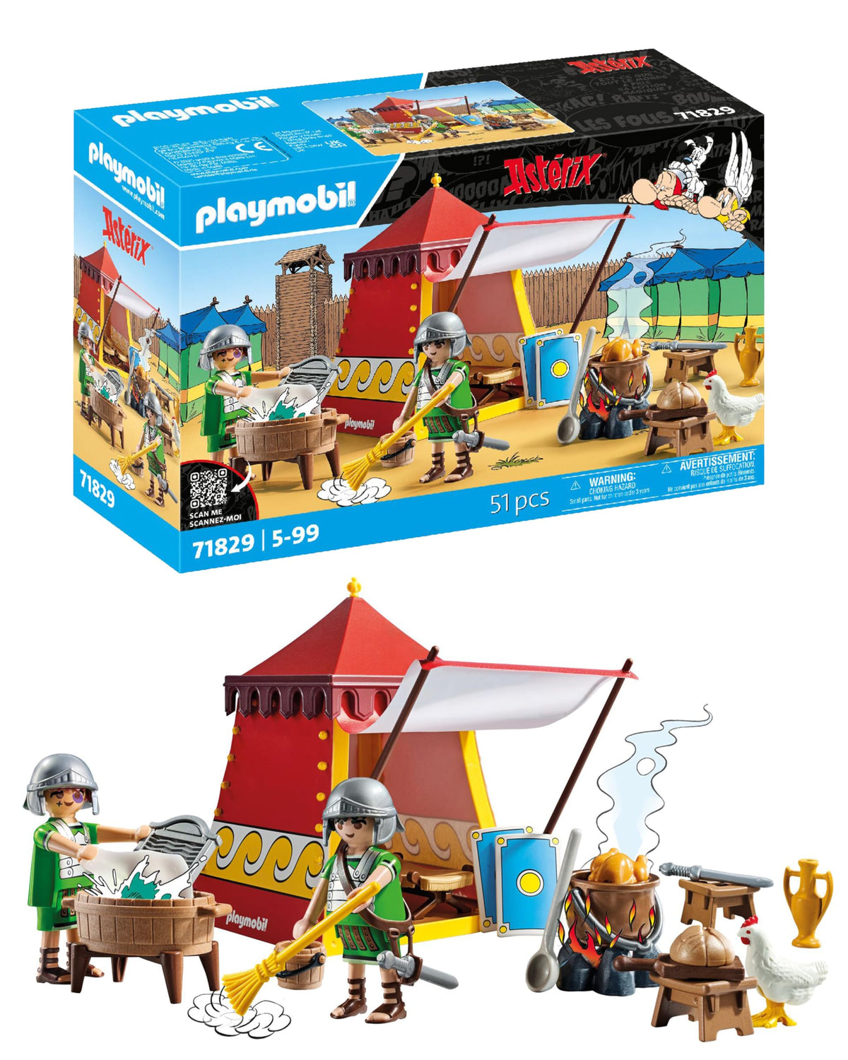 PLAYMOBIL Asterix Legionnaires Tent | Asterix and Obelix | Adventure toys for children aged 5 and up | 71829