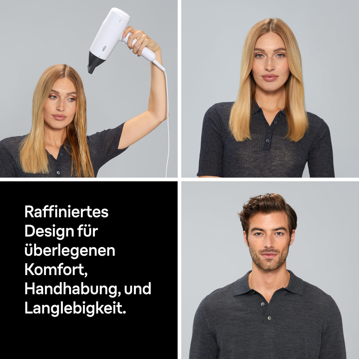 Braun Haartrockner HD2.21 – Ușor și eficient, cu difuzor și duză de styling pentru toate tipurile de păr, tehnologie IONTEC, 2200 W, 3 temperaturi și 2 viteze, Alb, BRHD226E - BRHD226SDE