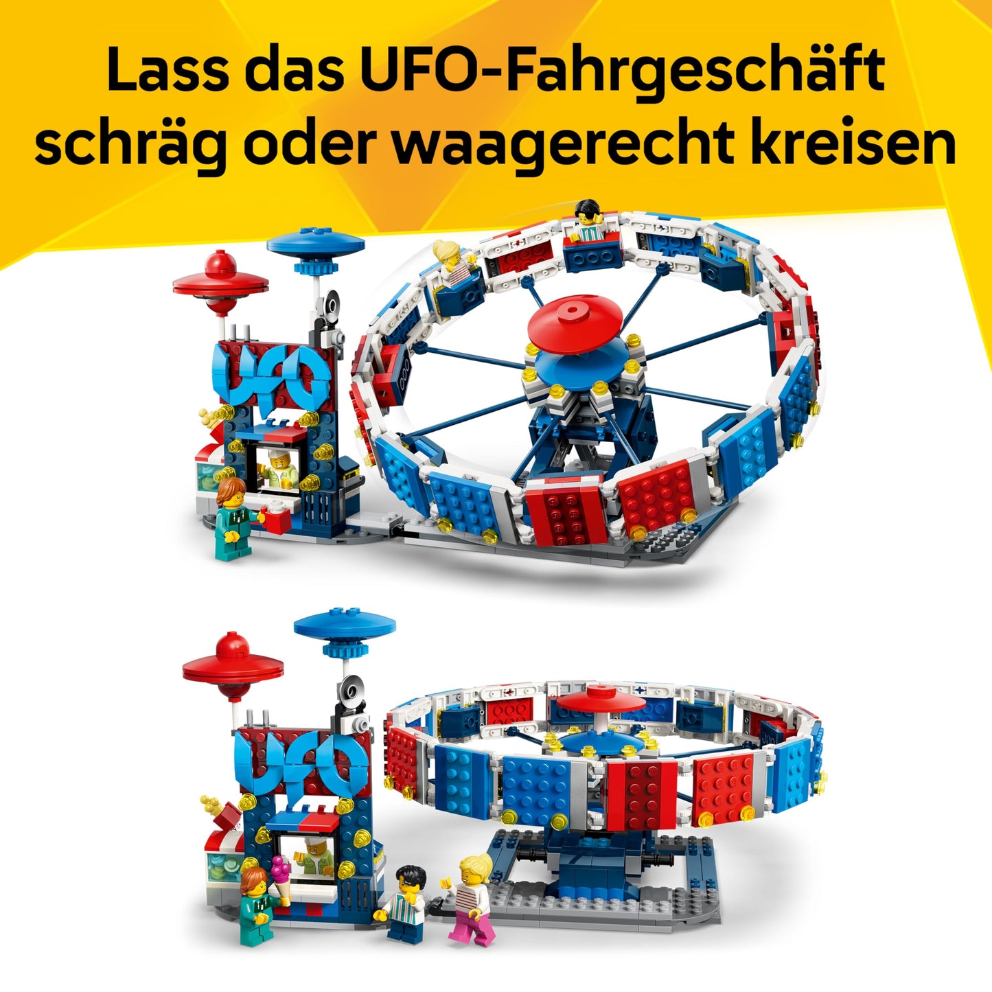 LEGO Creator 3-in-1 Legendary Ferris Wheel Set - Toy with 3 building options: Ferris wheel, UFO ride or carousel - DIY decoration - Birthday gift for boys and girls aged 8 and up - 31389