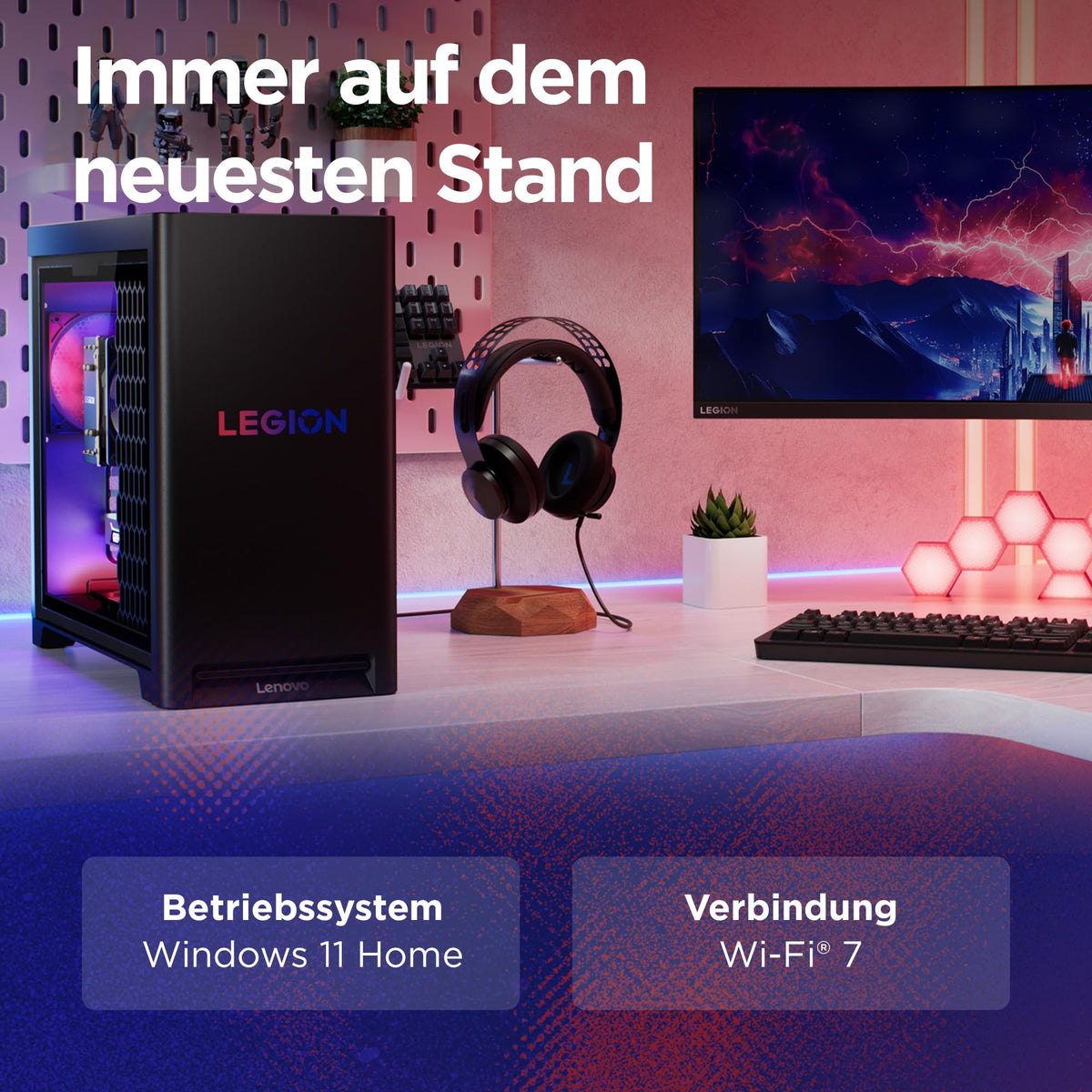 Lenovo Legion Tower 5i PC de gaming| Intel Core Ultra 7|32GB RAM|2TB SSD|30L| - 90YA0018GF