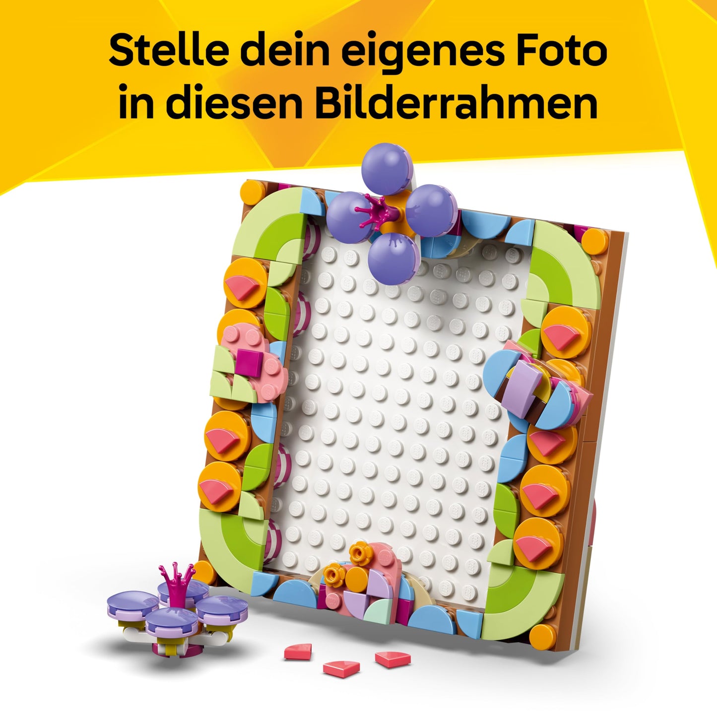 LEGO Creator 3-in-1 set of decorative flower paintings - 3D model building - 3 construction options: painting, picture frame or flamingo sketch - children's room decoration - gift idea for children aged 8 and over - 31390