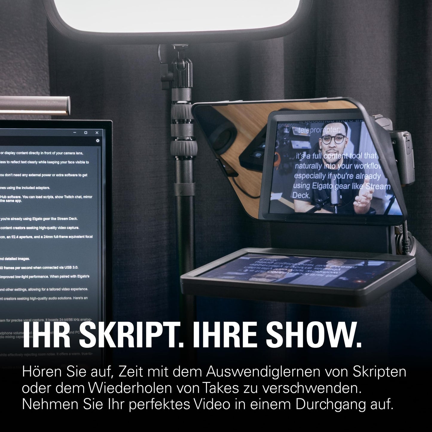 Elgato Prompter, teleprompter with integrated screen - 20WAD9901