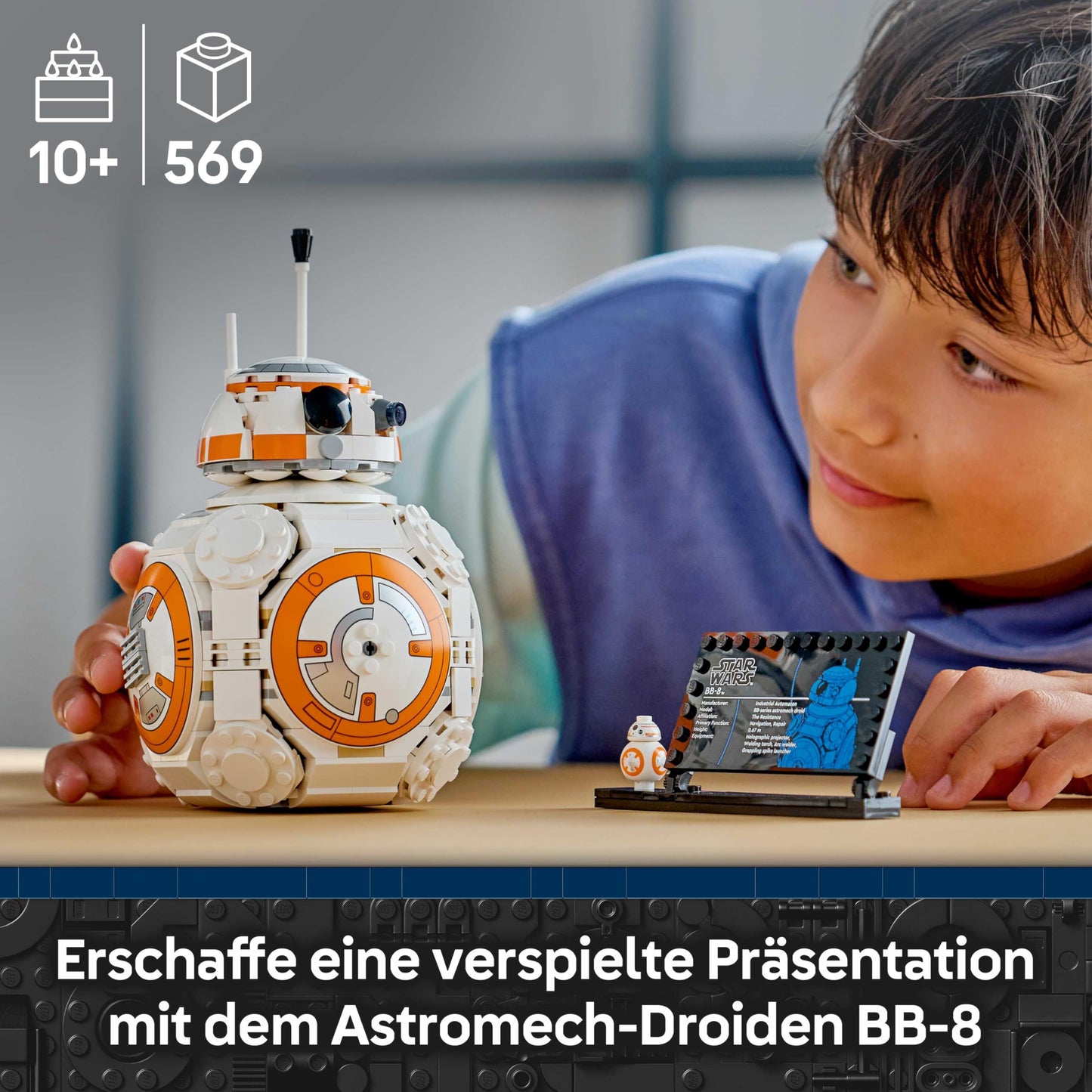 LEGO Star Wars 75452 The Astromech Droid BB-8 - Collectible toy for playing and displaying - DIY decoration - Gift for children, boys, girls and all fans aged 10 and over