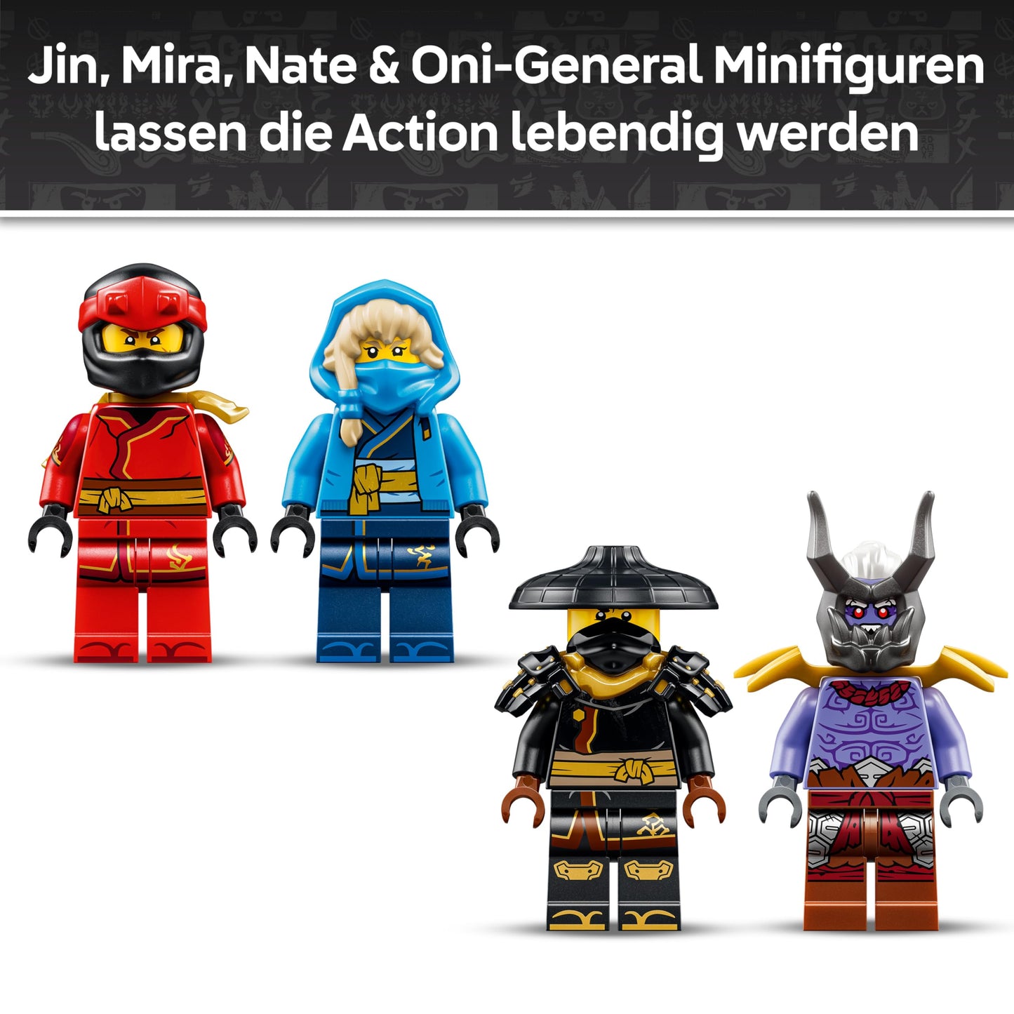 LEGO NINJAGO Duel with the Ultra Dragon - Toy with 4-headed action figure, snake & 4 minifigures with katanas - Children's room decoration - Gift for boys aged 12 and over and teenage fans - 71872