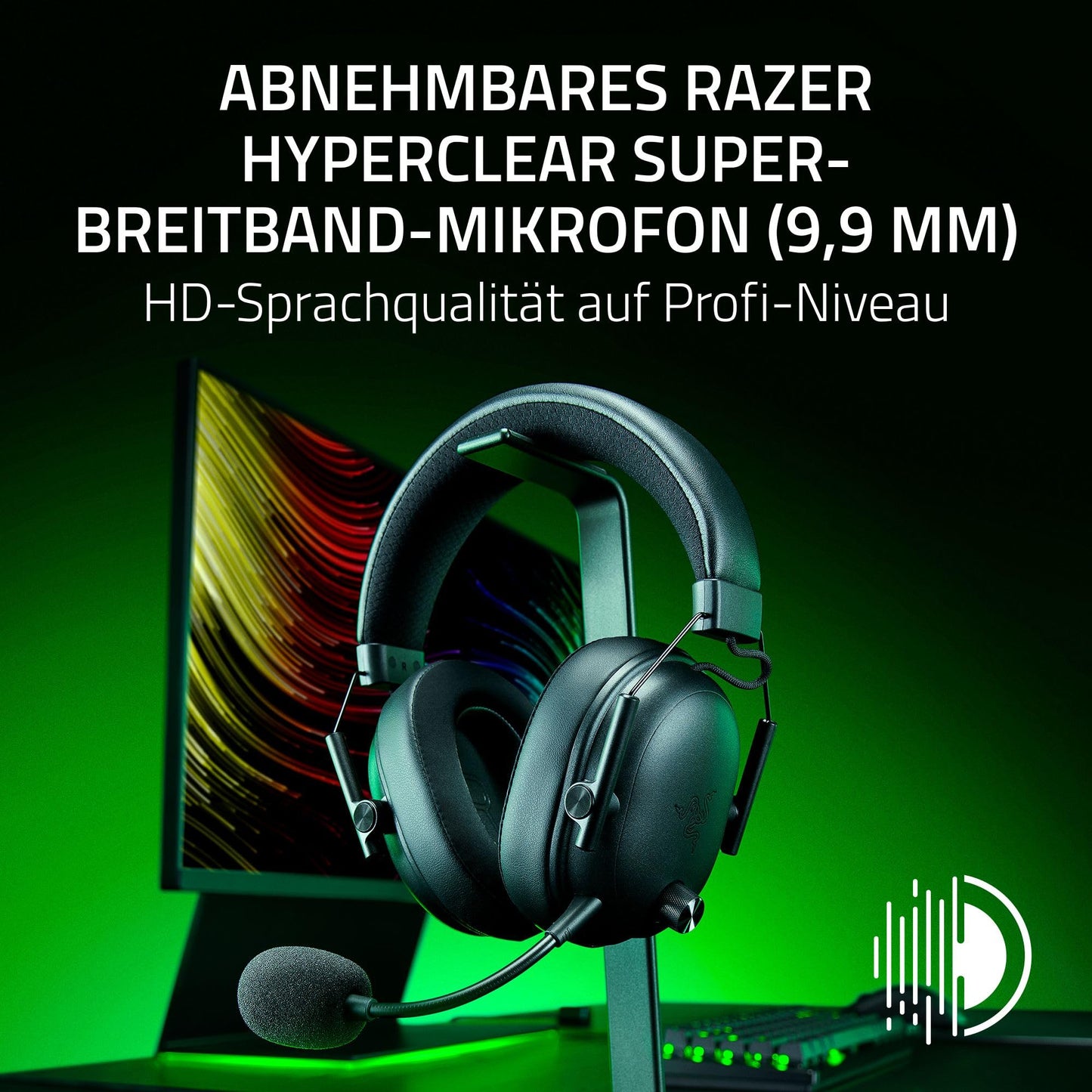 Razer BlackShark V3 - Wireless E-Sports Headset - Triforce 50mm Driver - Detachable Broadband Microphone - THX Spatial Audio - Wireless 2.4Ghz & Bluetooth - FPS Profiles - PC/Mac | Black - RZ04-05410100-R3M1