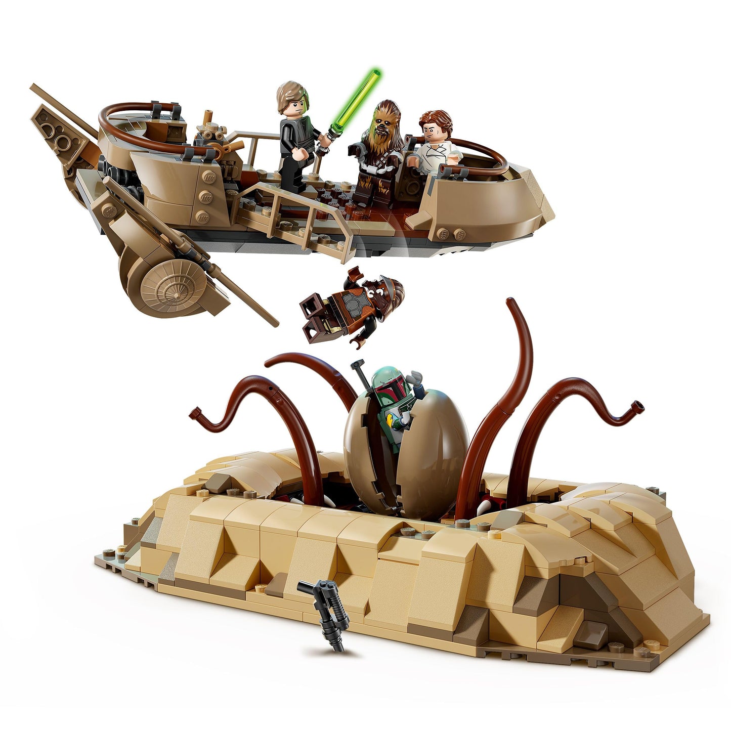 LEGO Star Wars: Return of the Jedi Desert Skiff and Sarlacc Pit Fantasy Collect and Build Building Toy Gift for Boys Girls and All Fans 75396