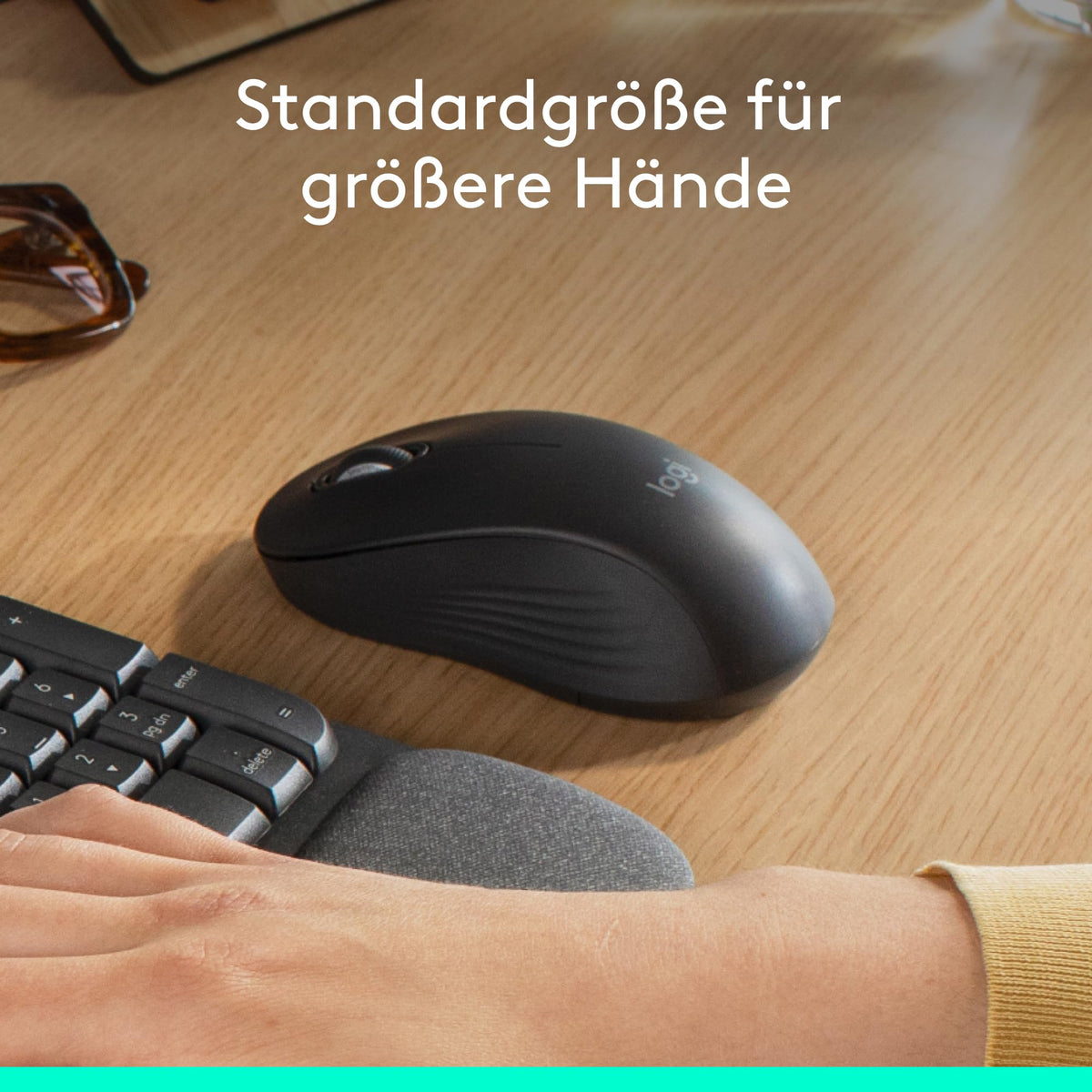 Mouse fără fir de dimensiune completă Logitech Signature M550L - 910-007187