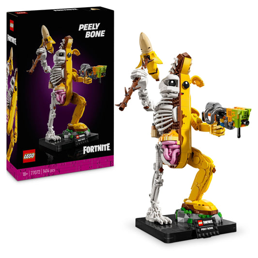 LEGO Fortnite Bone Scarf - Gamer Model Building Set for Adults - Bowl Bat Pickaxe, Paint Launcher, Banana Backpack - Gaming Decoration - DIY Set - Gaming Gift for Adults & Fans - 77072