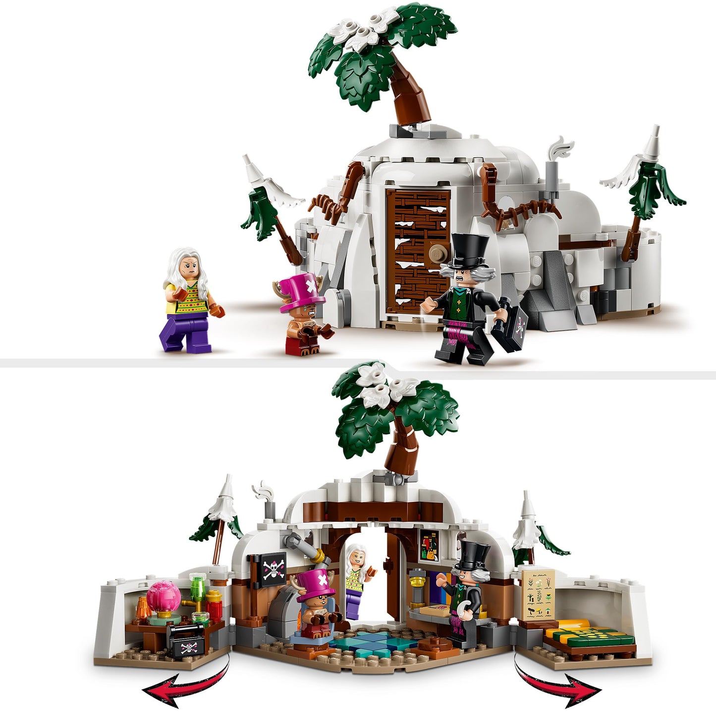 LEGO ONE PIECE Doc Bader's Hideout - collectible toy with 3 minifigures including Tony Tony Chopper - children's room decoration and gift for boys, girls and fans aged 9 and over - 75641