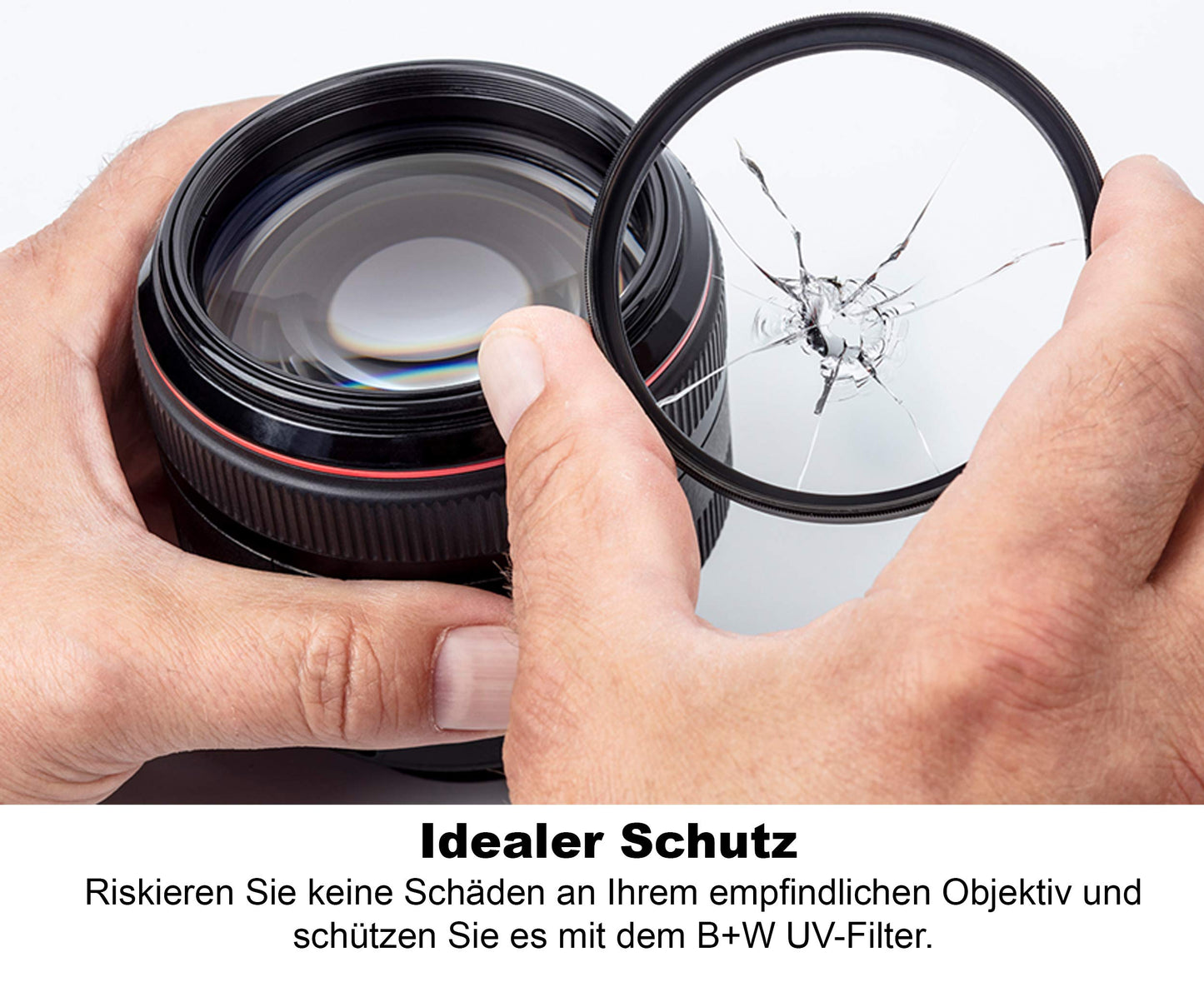 B&W 007 protective filter, clear filter (62mm, T-Pro, titanium finish, MRC Nano, 16x coated, super slim, premium) 1097737 62