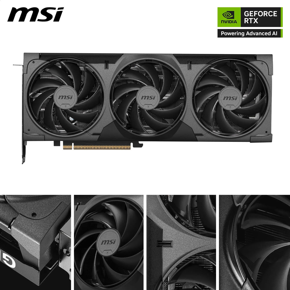MSI GeForce RTX 5080 16G Ventus 3X OC Black - Gaming Graphics Card - V531-664R