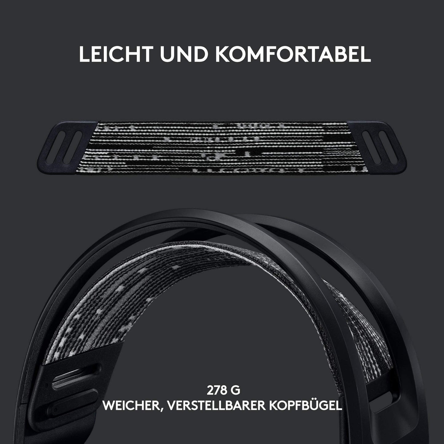 Logitech G G733 Lightspeed Headsets, Black - 981-000864