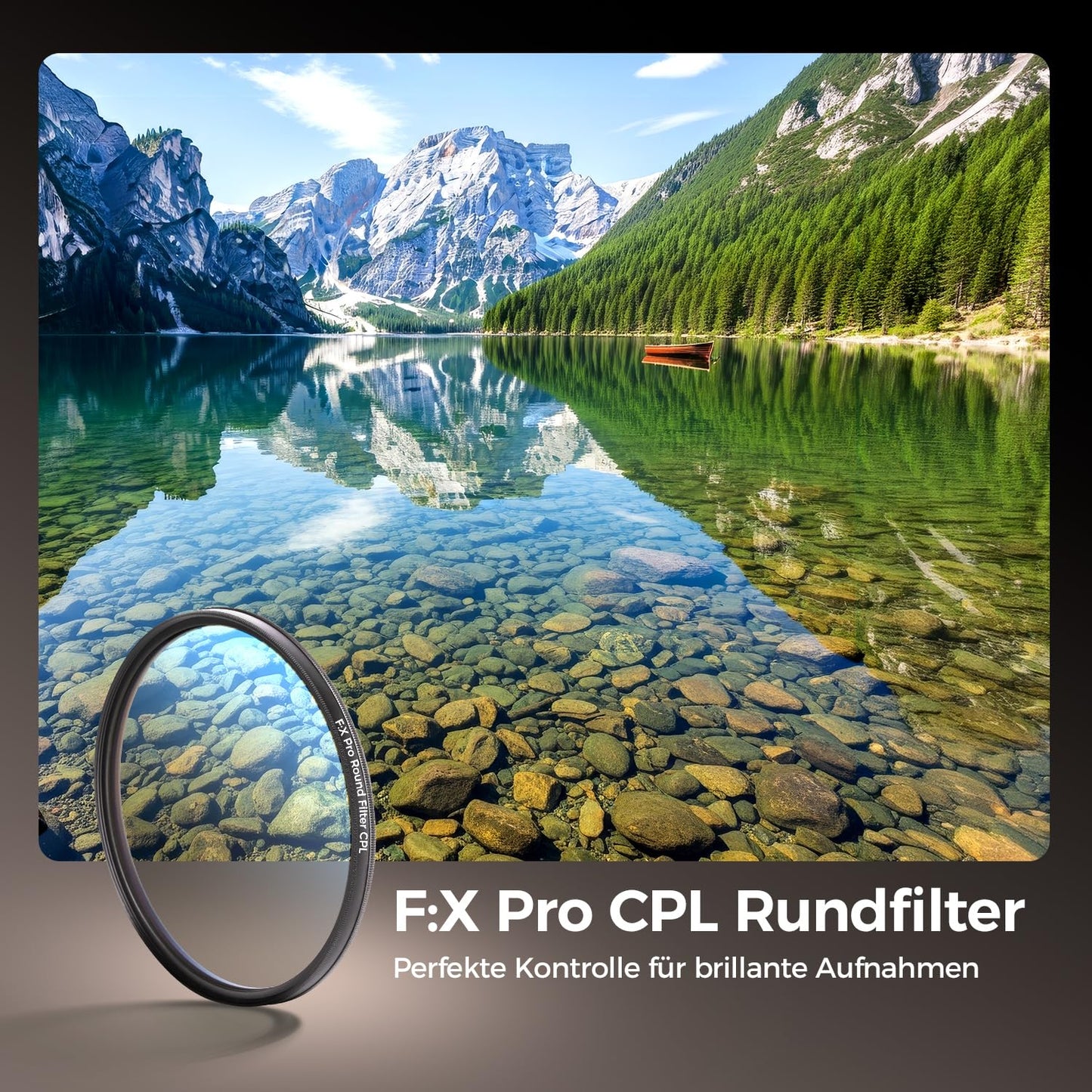 Rollei F:X Pro CPL round filter 77mm circular polarizing filter for lenses - 26249