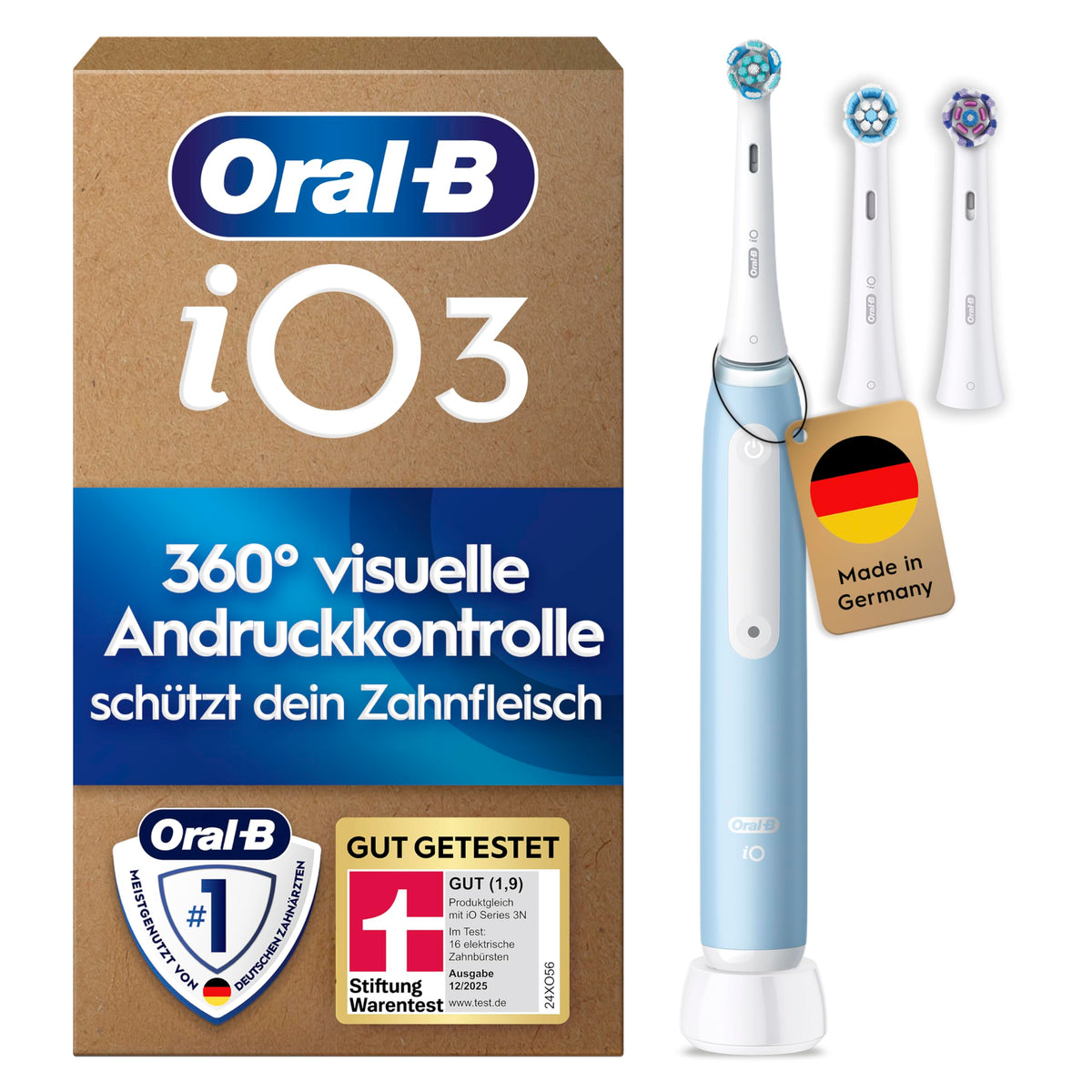 Oral-B iO Series 3 Electric Toothbrush, Light Blue - 8006540961490