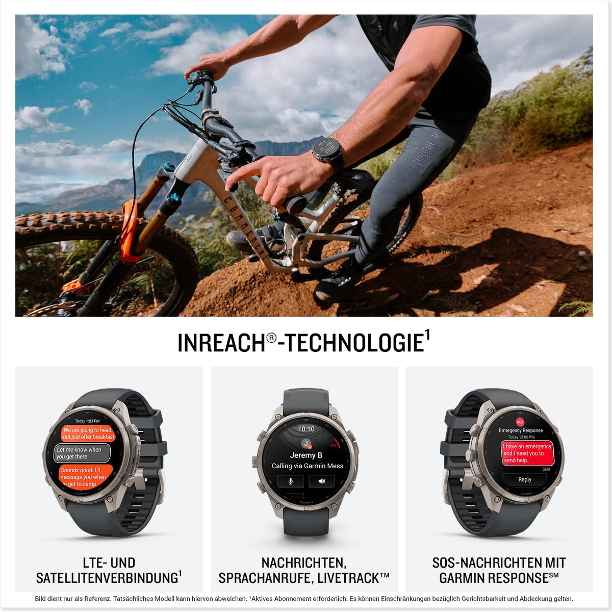 Garmin Fenix 9 Pro inReach, 47 mm, GPS Multisport Smartwatch, Titanium - 010-04336-21