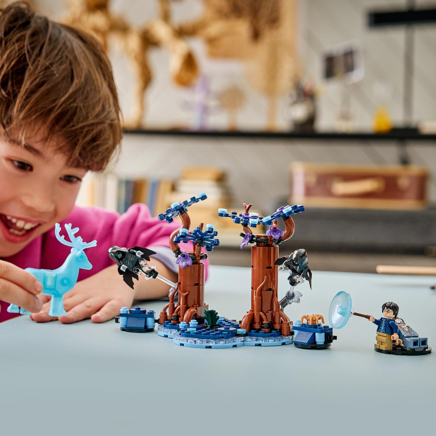 LEGO Harry Potter Forbidden Forest: Expecto Patronum toy - model with 2 dementors, deer and 2 minifigures including Sirius Black - gift for girls, boys and fans aged 7 and over - 76475