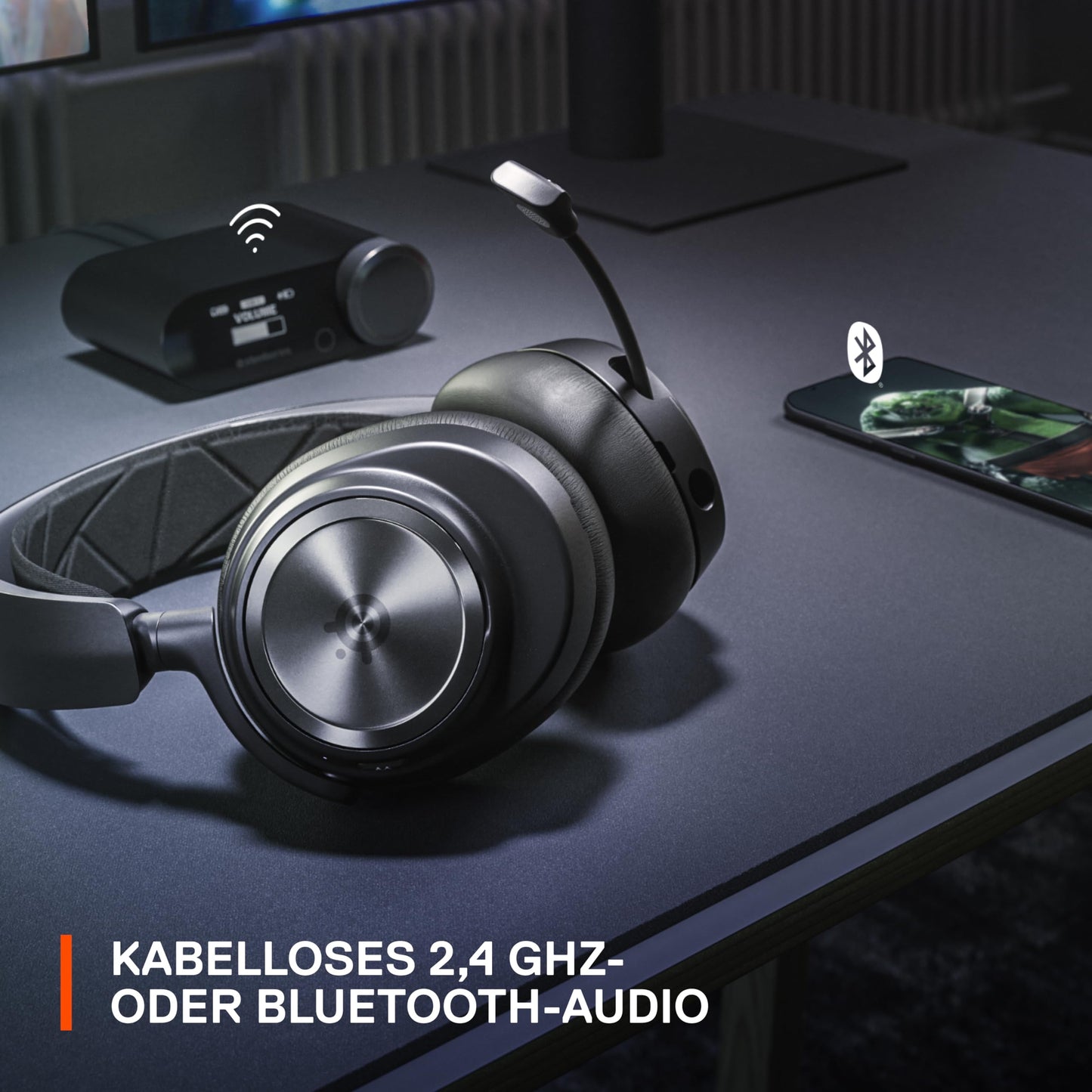 SteelSeries Arctis Nova Pro Wireless - Multi-System Gaming Headset (PC, PS5, Switch + Bluetooth) - Hi-Fi driver - Infinity Power System with 2 batteries - Active Noise Cancellation - ClearCast Gen2 Micro - 61520